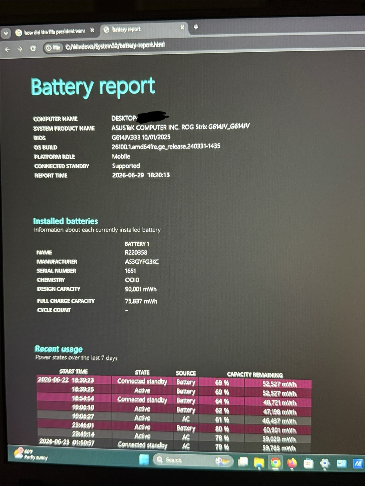 ASUS ROG Strix G16 Gaming Laptop, 16” RTX 4060, i7-13650HX, 16GB RAM, 512GB SSD