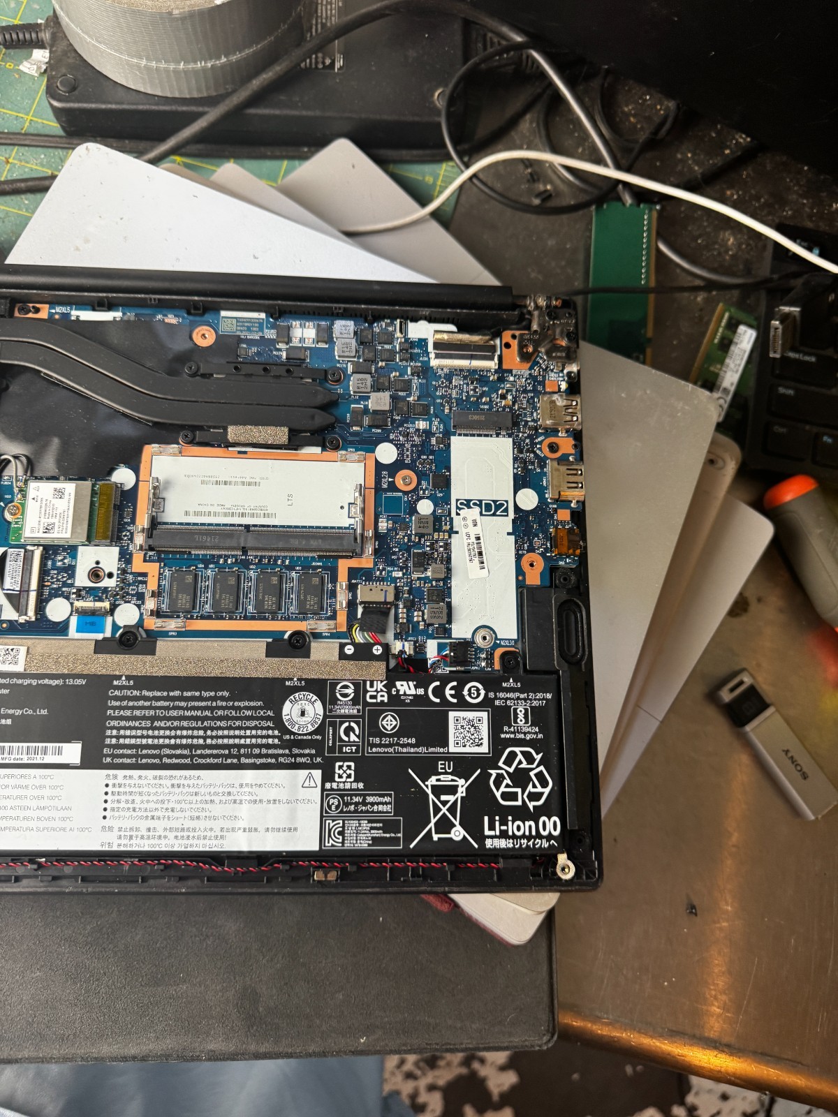 Lenovo ThinkPad E14 GEN2 AMD Ryzen 3 4300U 4GB RAM Laptop For Repair #6403