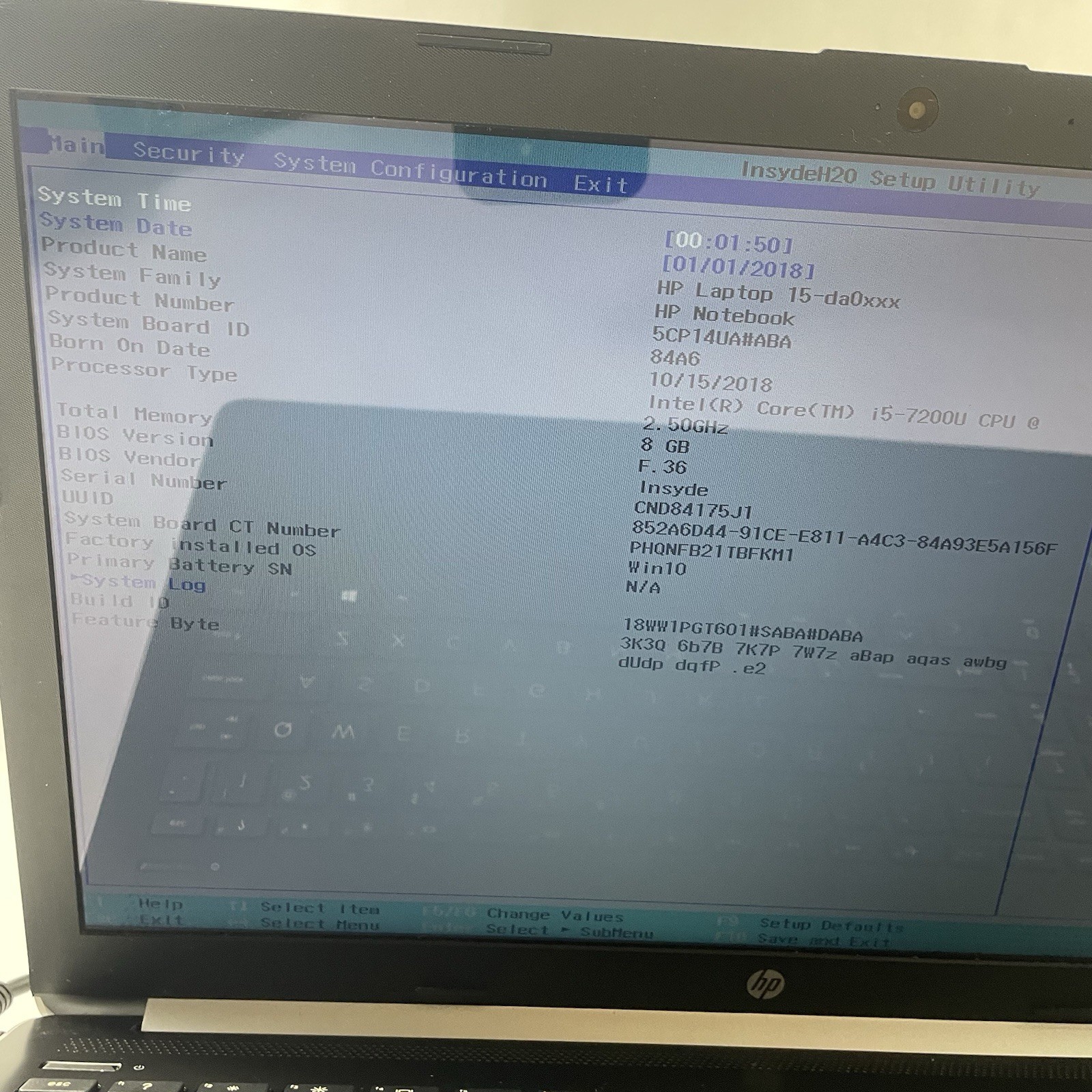 HP 15-da0073ms 15.6″ i5-7200U 2.50 GHz 8 GB RAM No SSD/OS/Battery – Bad Bottom