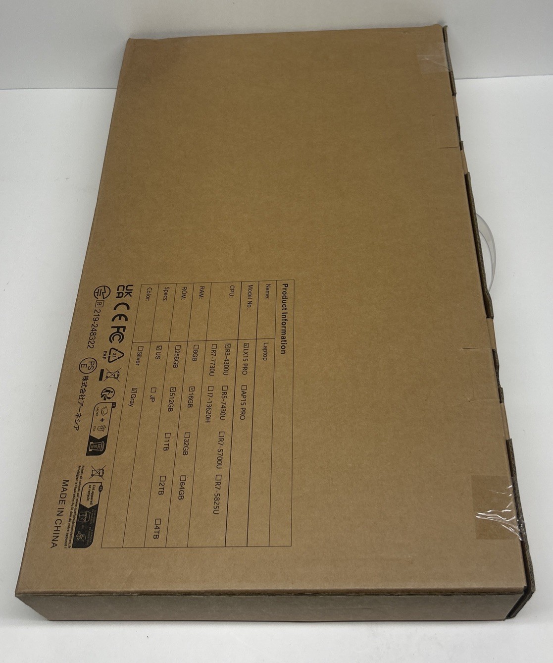 ACEMAGIC -LX15PRO – 15.6 inch FHD laptop computer AMD Ryzen 3 4300U 16GB ROM 512