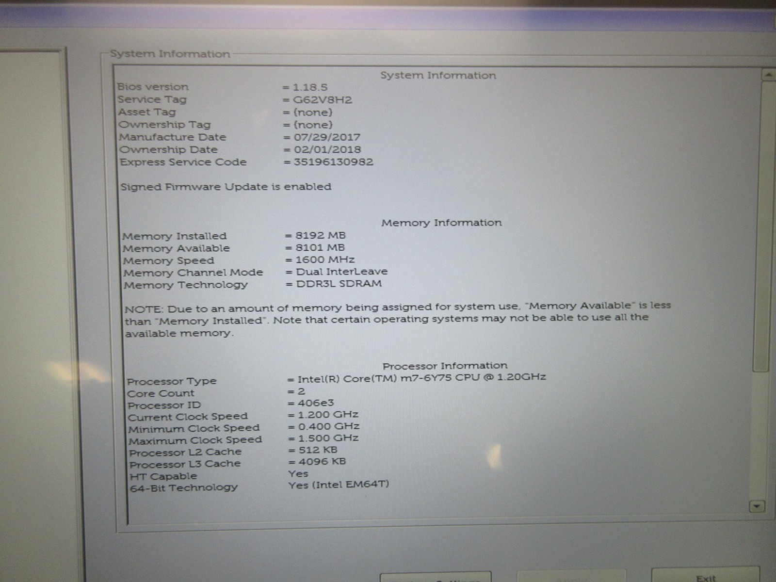 Dell Laitude 7370 13.3″ : Core M7-6Y7S 1.2GHz : 8GB RAM : 256GB SSD : No OS QHD+