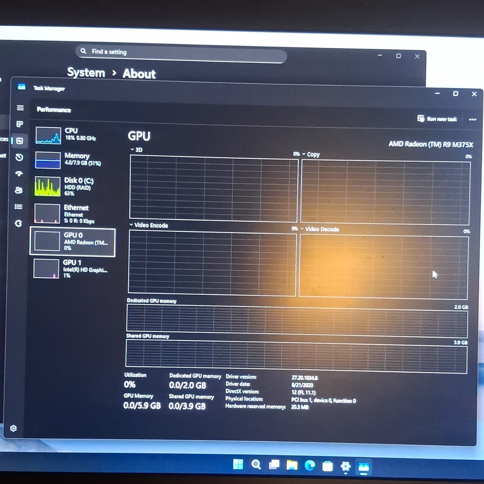 Pc # 2 Dell Precision 7710 17″ i7-6820HQ 8GB 466GB HDD Win 11 Pro AMD R9 M375X