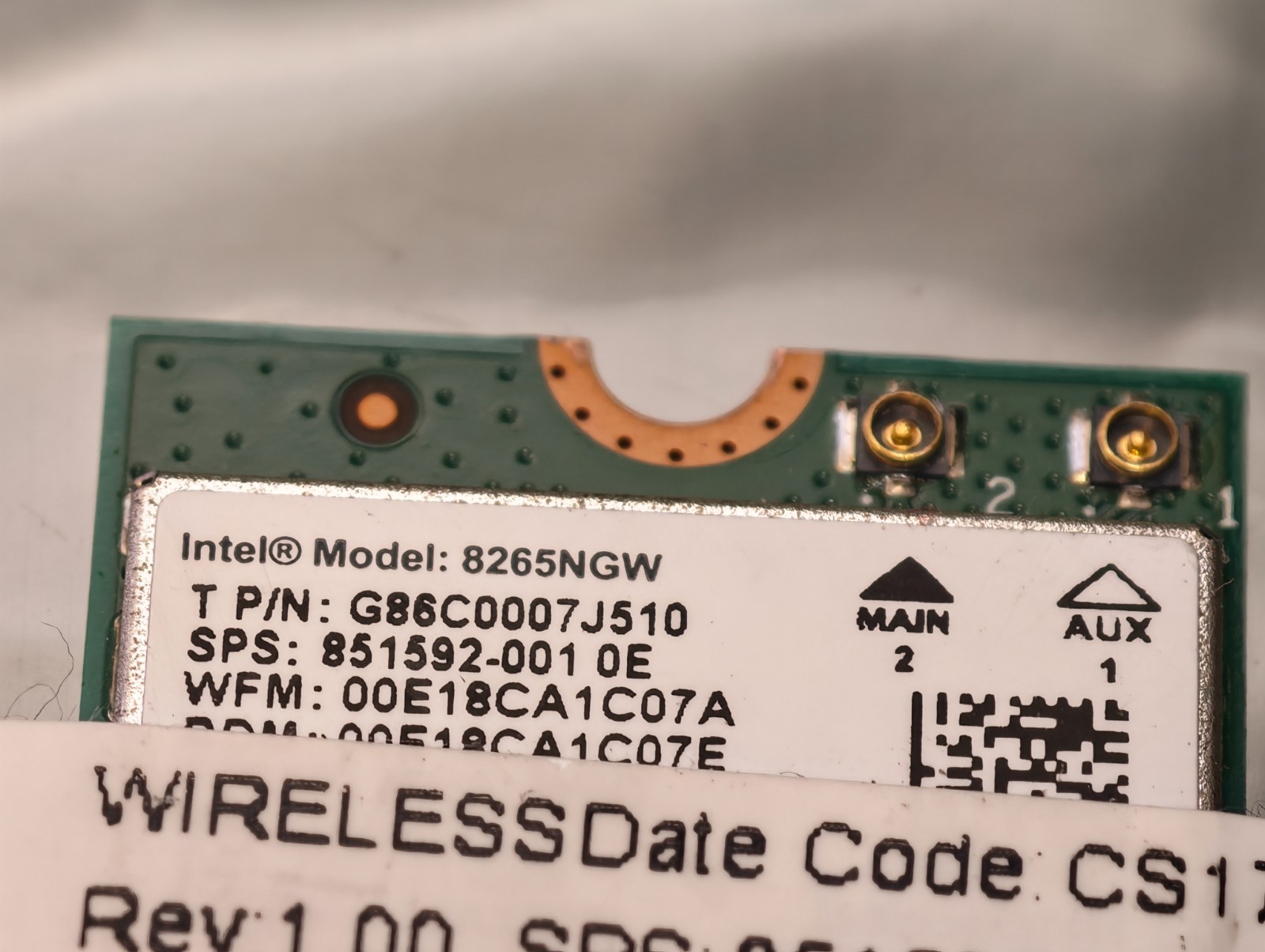 HP 820 G3 G4 725 G3 G4 640 G4 840 G4 DUAL BAND COMBO WIFI CARD 851592-001 #
