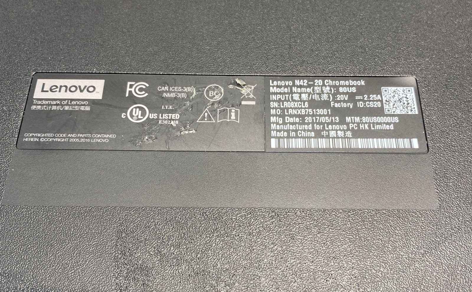 Lenovo N42-20 Chromebook 14″ Intel Processor Chrome OS Tested Factory Reset