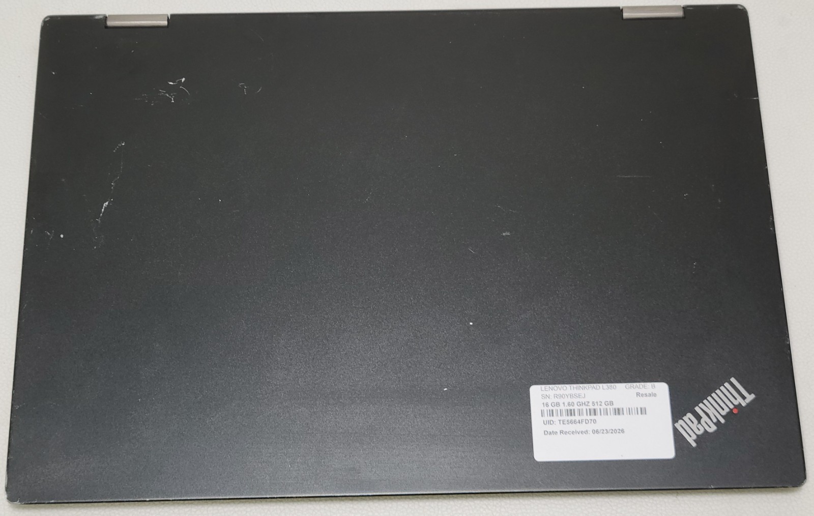 THINKPAD L380 YOGA i5-8265U 16GB RAM NO ADAPTER (UID TE5664FD70)