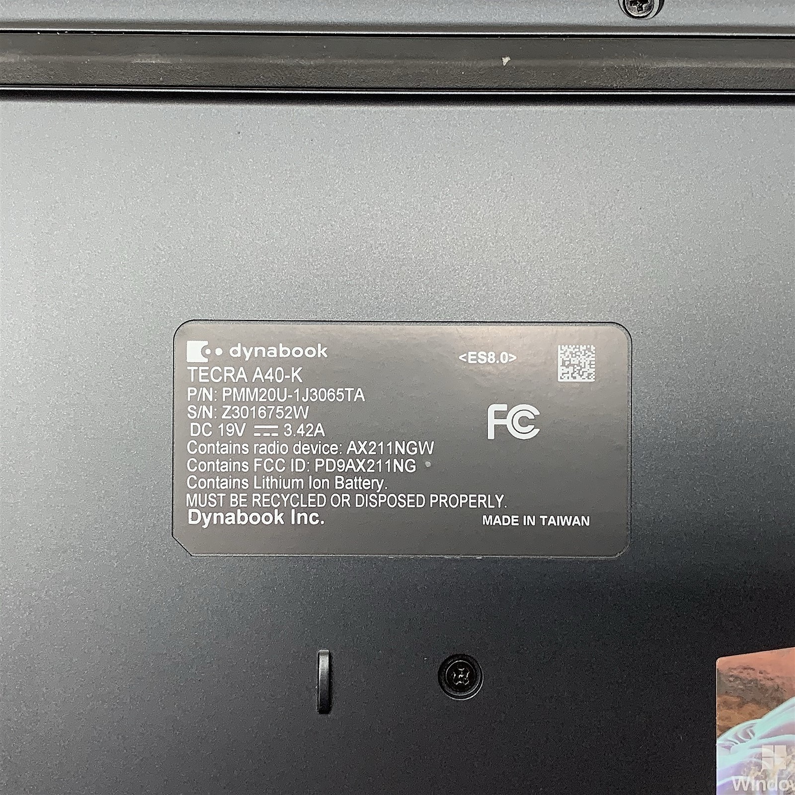 DynaBook Tecra A40-K Laptop Intel i5 12th Generation 14″ 16GB RAM NO HDD Parts