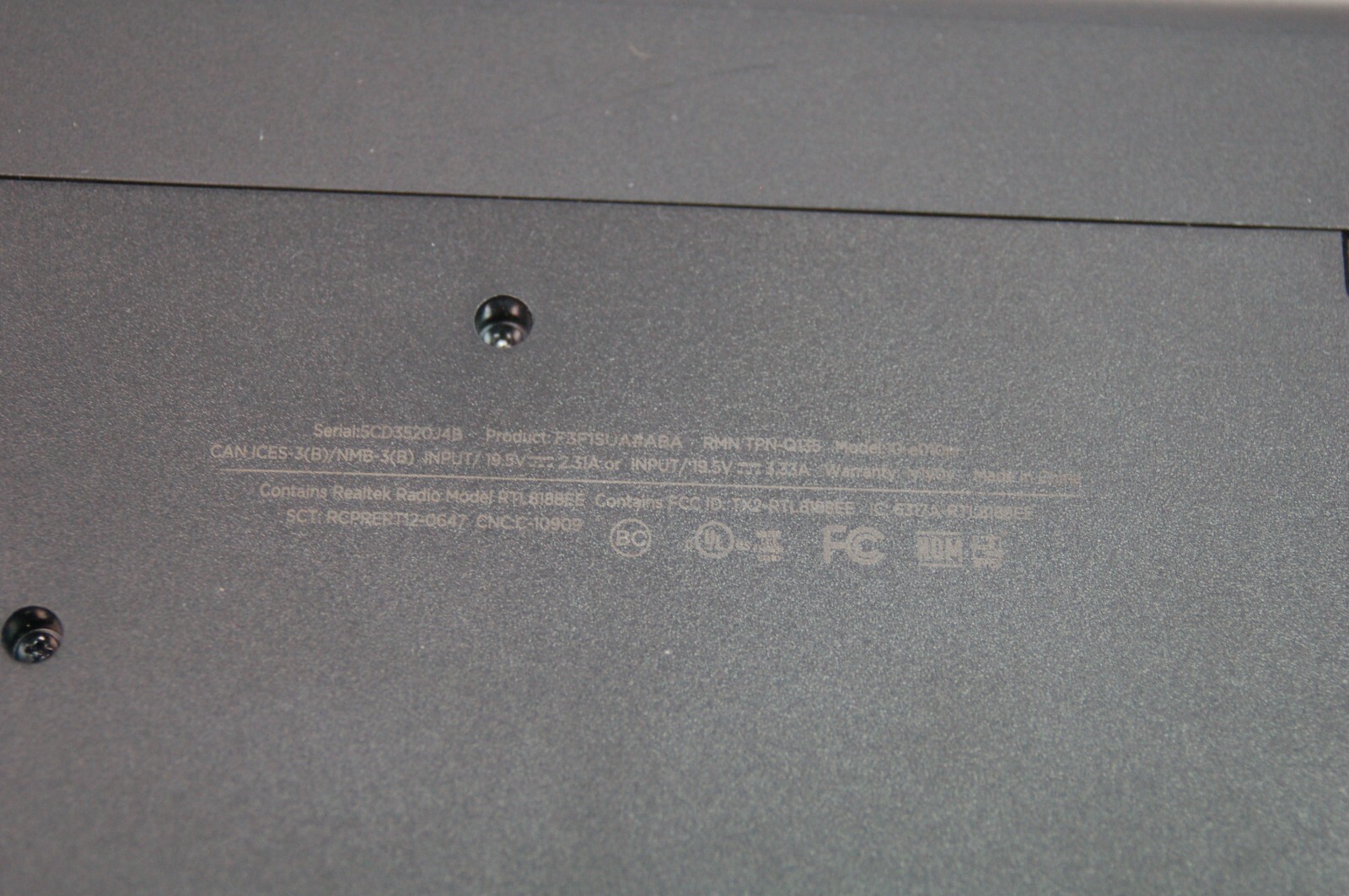 hp 10-E010NR Pavilion 10TS ID: F3F15UA CPU AMD A4-1200 Radeon HD 1GHz 2GB As Is