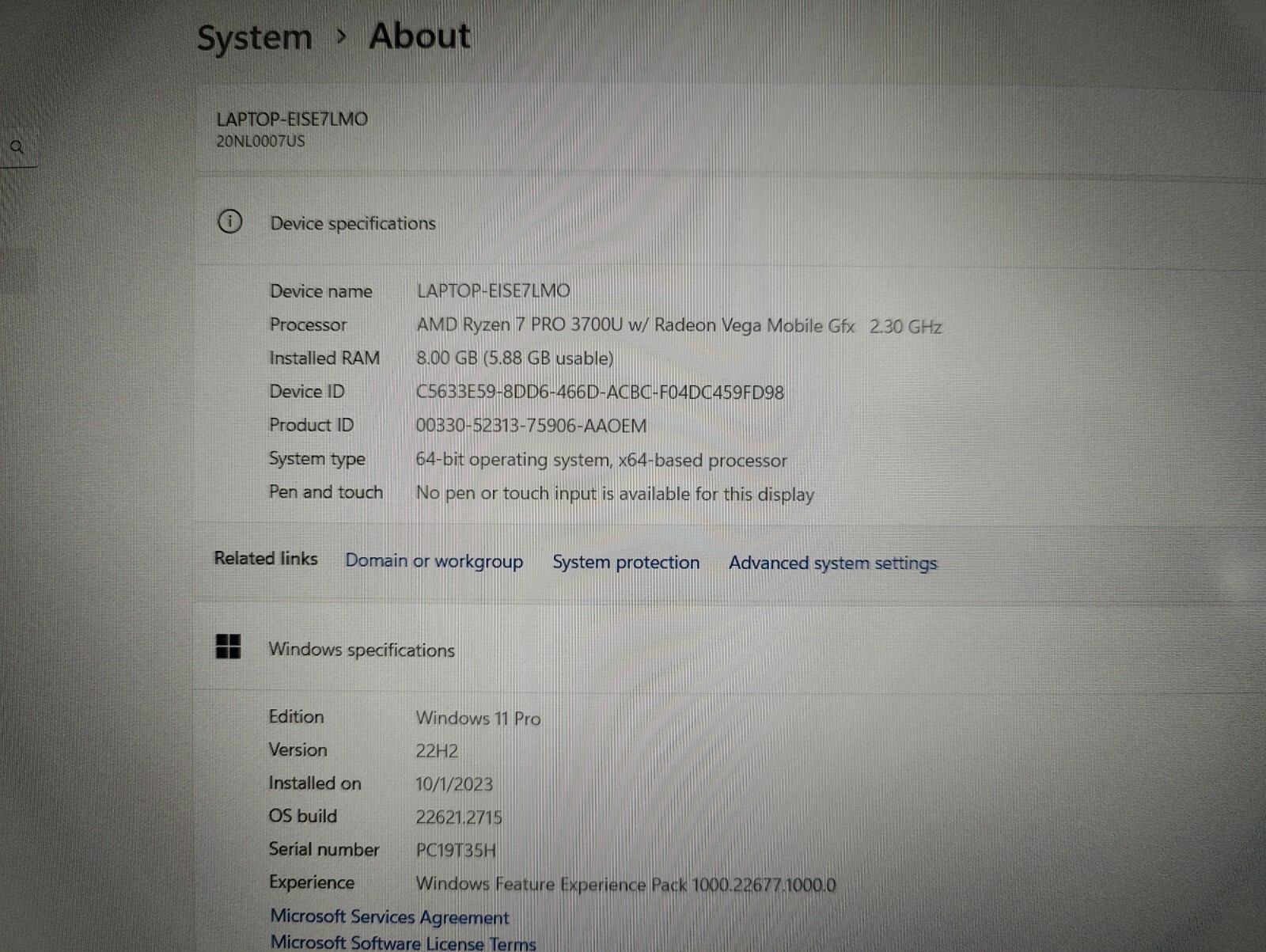 Lenovo ThinkPad X395 Laptop
