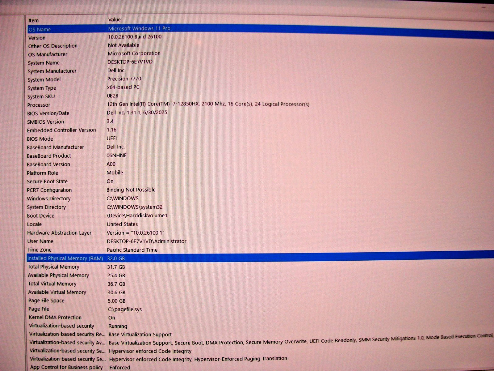 Dell Precision 7770 17.3″FHD i7-12850HX max4.8GHz 32GB 256GB RTX A3000 12GB +PA