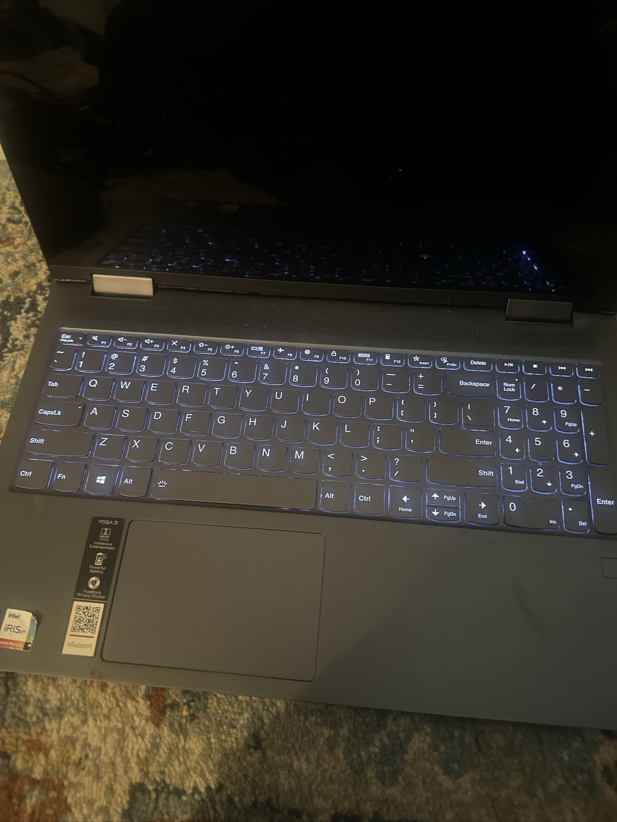 LENOVO YOGA 7 15ITL5 15″ FHD Touch I7-1165G7 1TB SSD 16GB W11P WiFi6 FP Reader