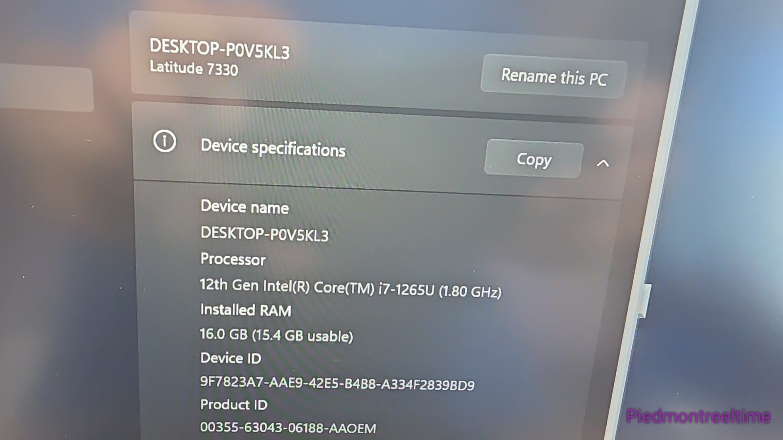 Dell Latitude 7330 13.3″ FHD i7 1265U 2.69GHz Iris Xe 16GB 256GB Win11Pro Laptop