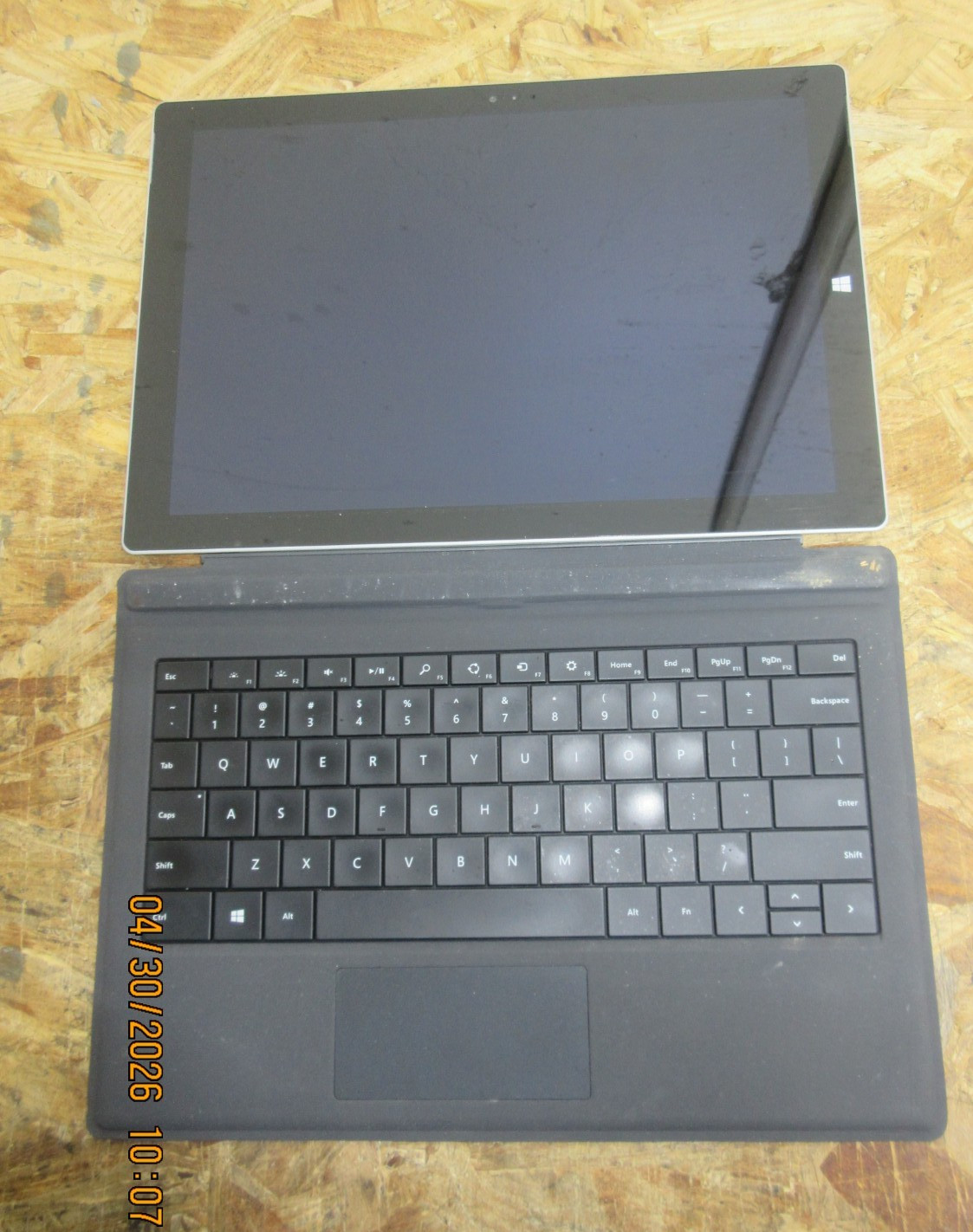 MICROSOFT SURFACE PRO 3 1631 i5-4TH @ 1.90GHz 4GB RAM 128GB SSD WIN-10P.