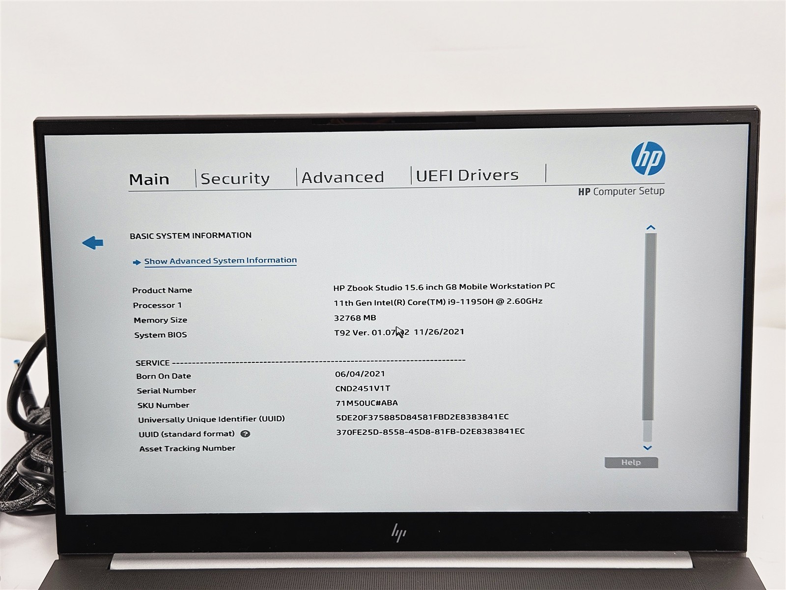 HP 15.6″ ZBook Studio G8 Intel Core i9-11950H 32GB RAM 1TB SSD RTX A3000
