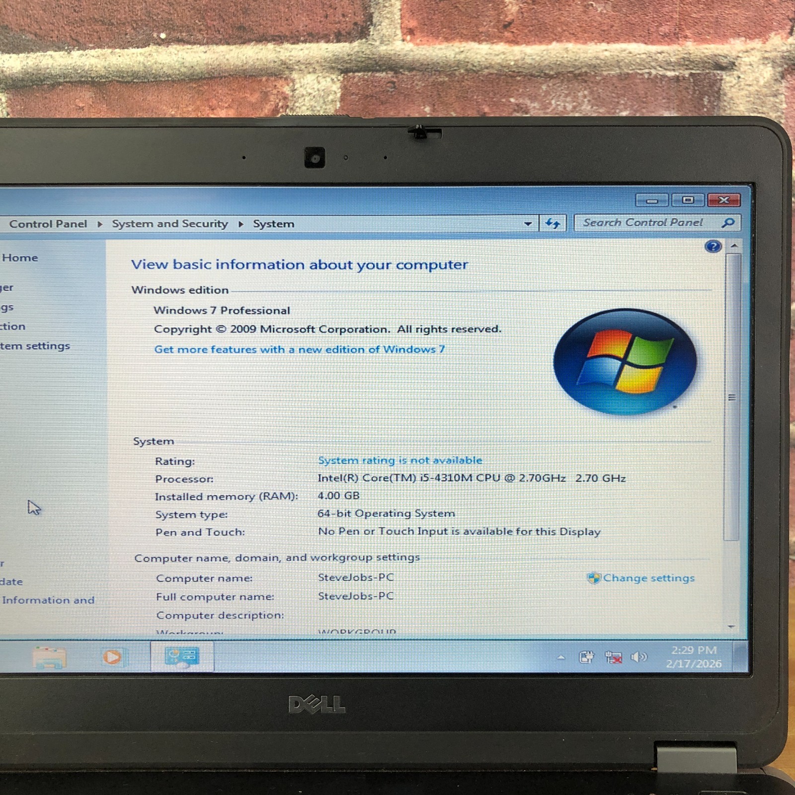 Dell Latitude E6440 Retro Gaming Laptop i5-4310M 2.70GHz 4GB RAM (Windows 7 Pro)