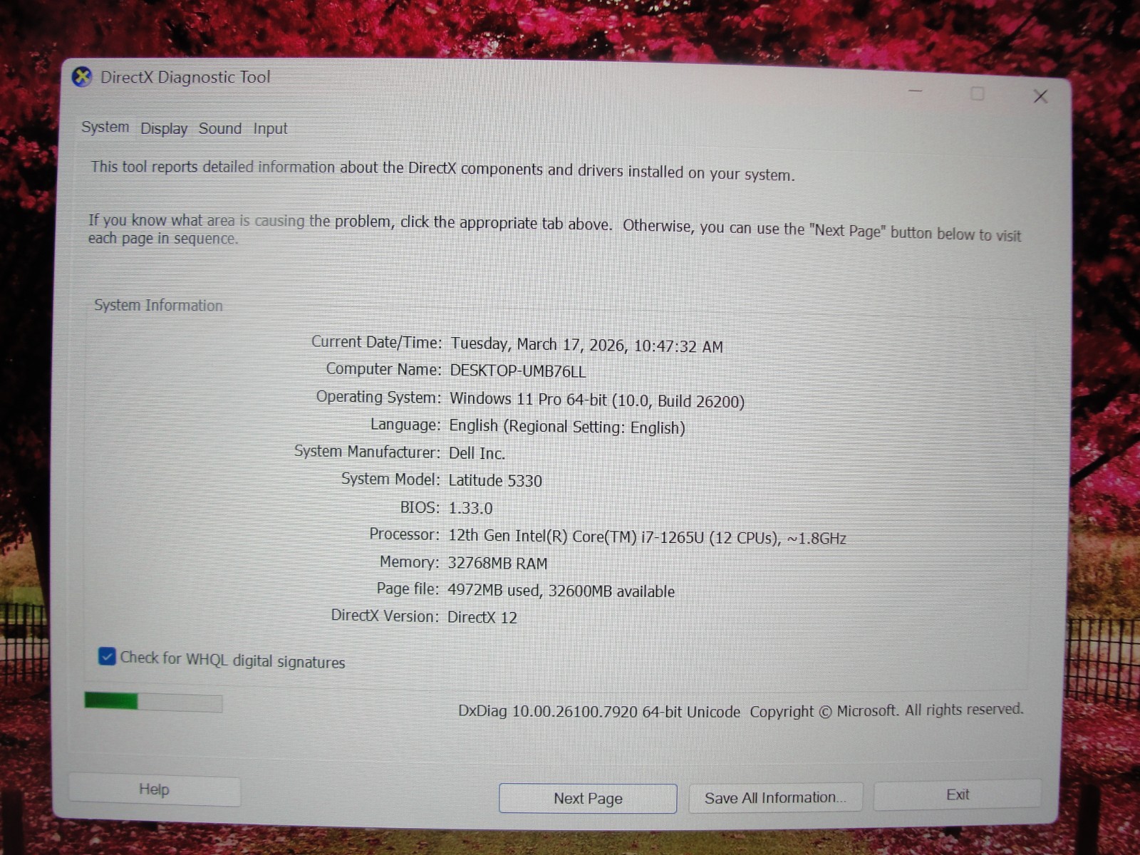 Dell Latitude 5330 13.3″FHD Touch Core i7-1265U 1.8GHz 32GB RAM 512GB SSD +PA