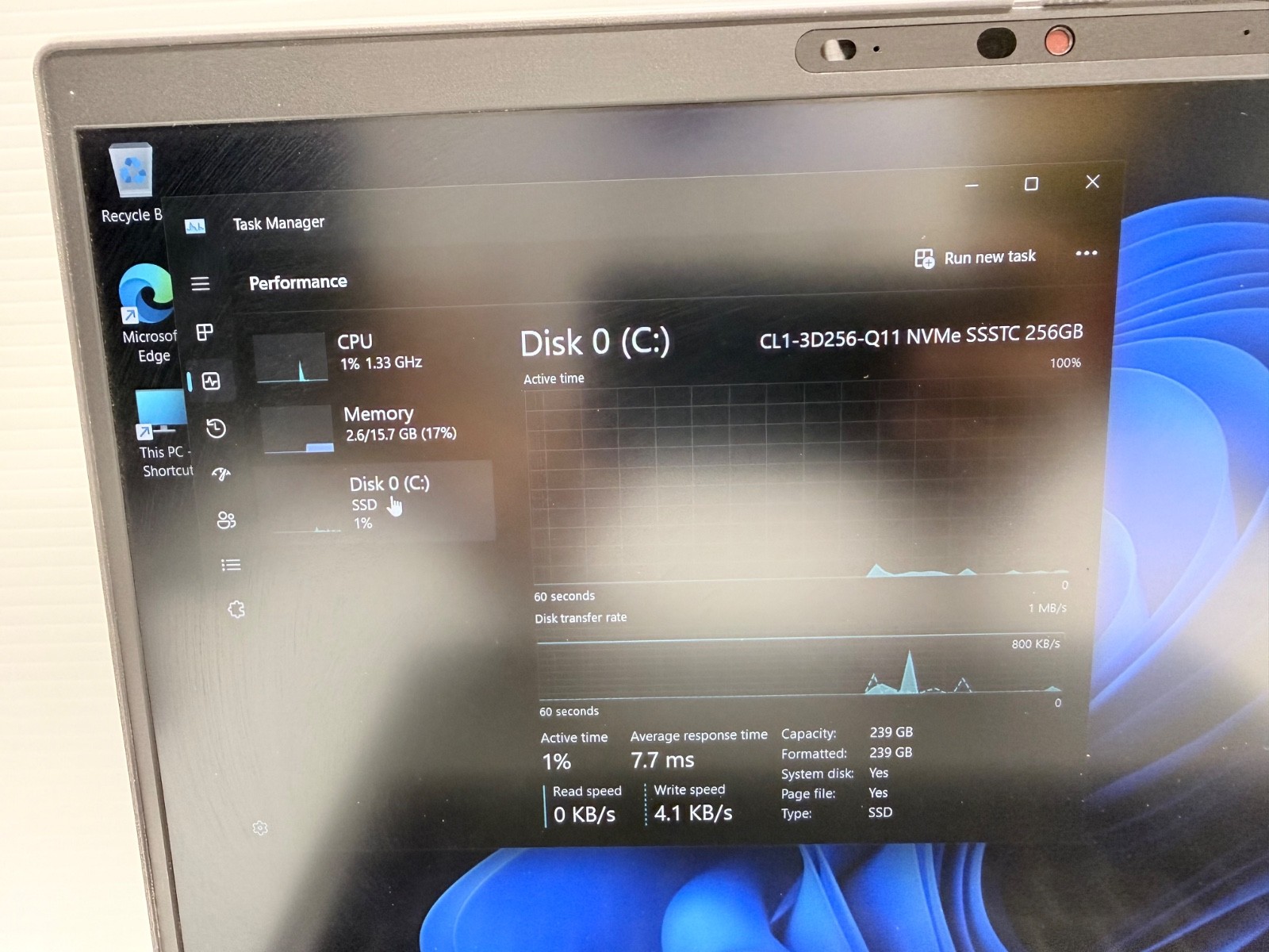 Dell Precision 3561 Laptop + Dock | i7-11800H 16GB 256GB SSD T1200 15.6″ – SP71