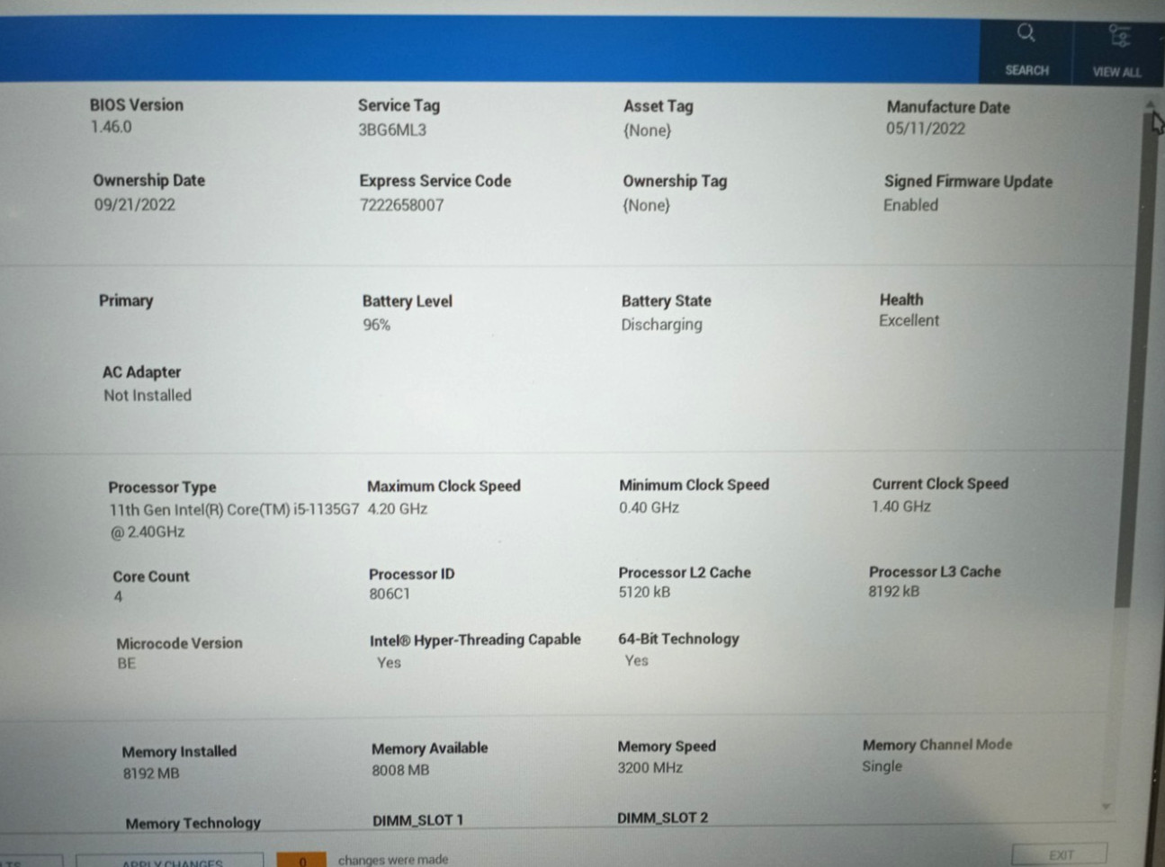 Dell Latitude 3520 15.6″FHD i5-1135G7@2.40GHz 8GB RAM 256GB NVMe Win11Pro MC503*