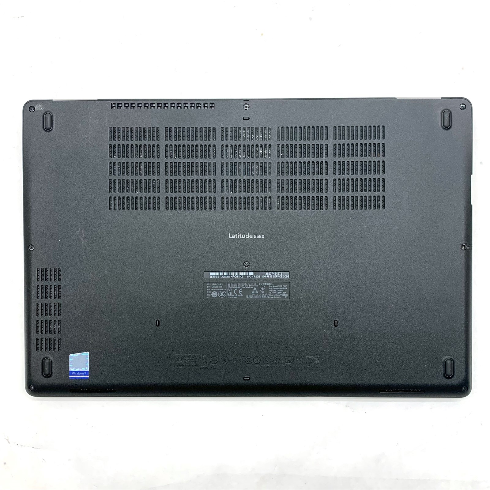 Dell Latitude 5580 15″ HD Intel Core i5-6300U 2.4GHz No Drive Battery BIOs Lock