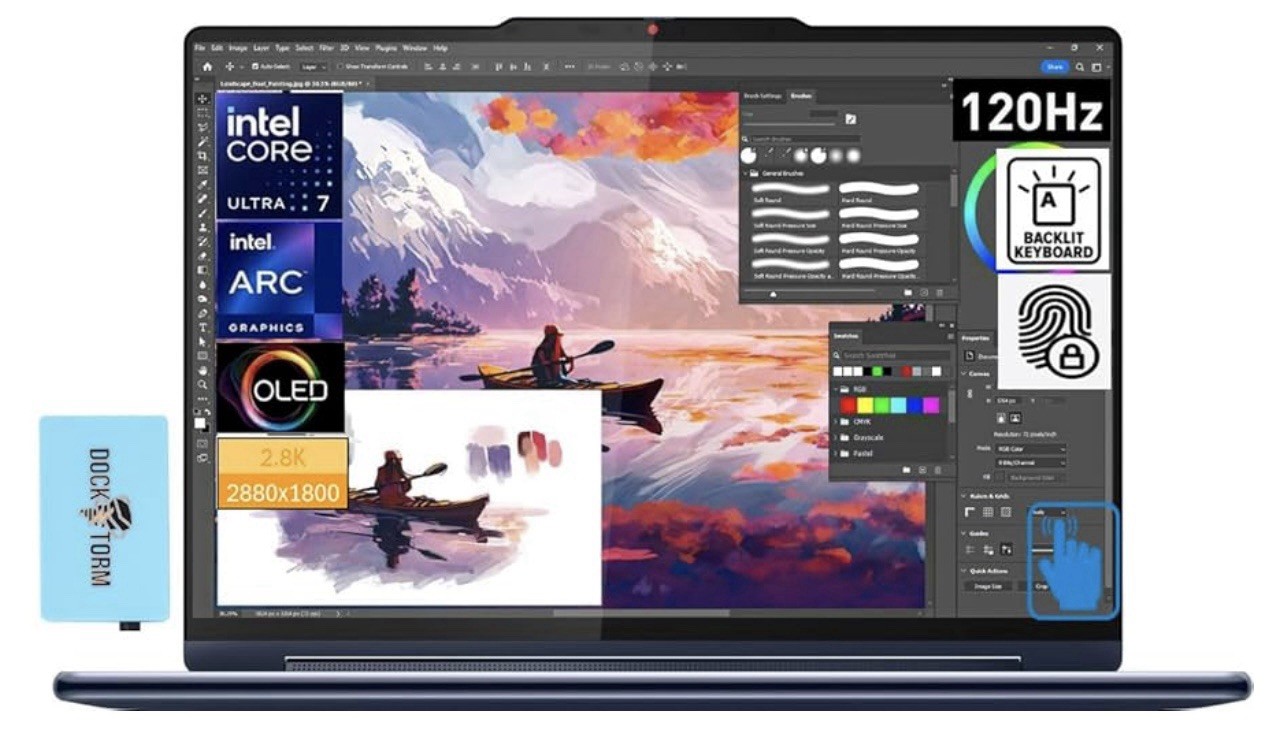Lenovo Yoga 9 14IAP7 14″ 4K UHD Touch i7-1260P 3.4GHz 16GB 1TB SSD W11H Laptop