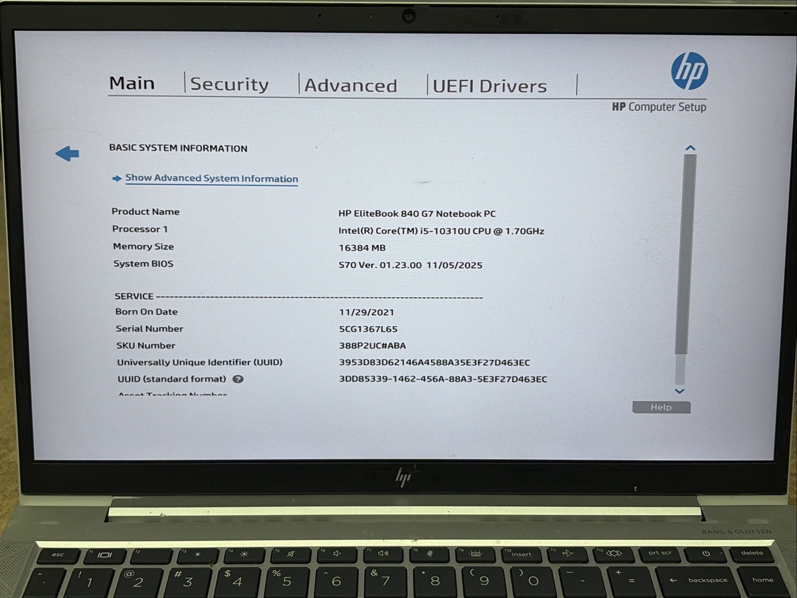 HP EliteBook 840 G7 14″ FHD i5-10310u 16GB RAM No OS