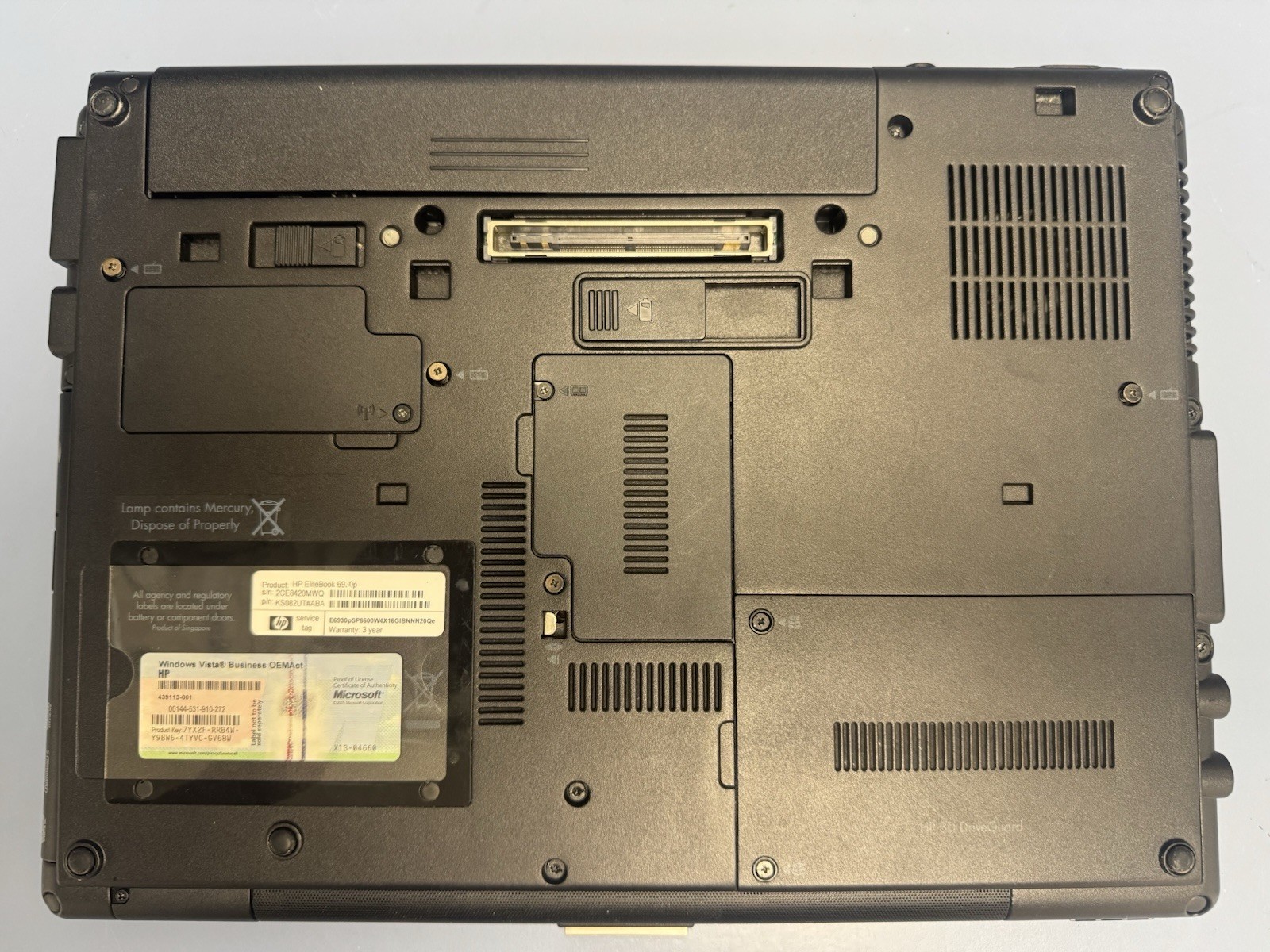 HP ELITEBOOK 6930P – BOOTS TO BIOS Read