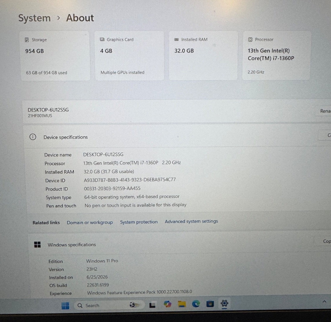 Lenovo ThinkPad P14s Gen 4 Black FHD+ 2.2 GHz i7-1360P 32GB 1TB SSD RTX A500