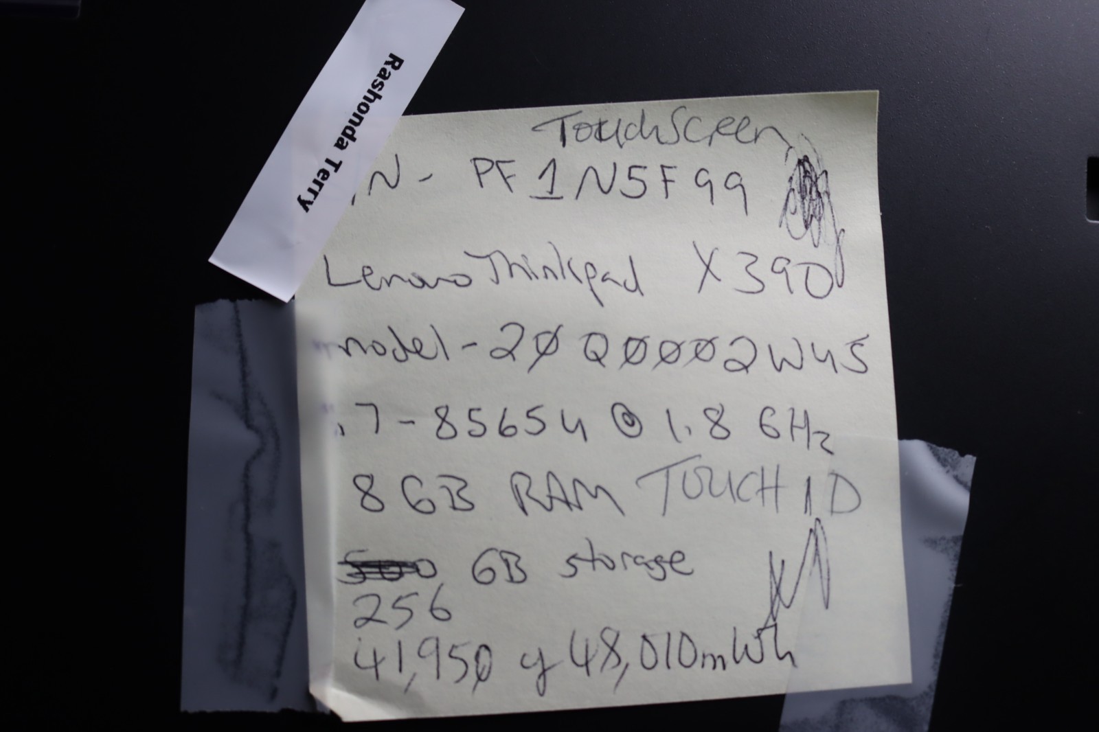 Lenovo ThinkPad X390 13.3 inch (256GB, Intel i7 8th Gen. 8GB Ram) Touchscreen