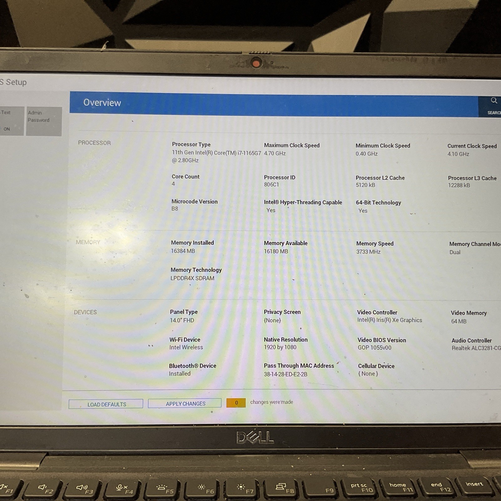 Dell Latitude 7420 / i7 11th Gen / 16GB RAM / BIOS Unlocked / No SSD / M15