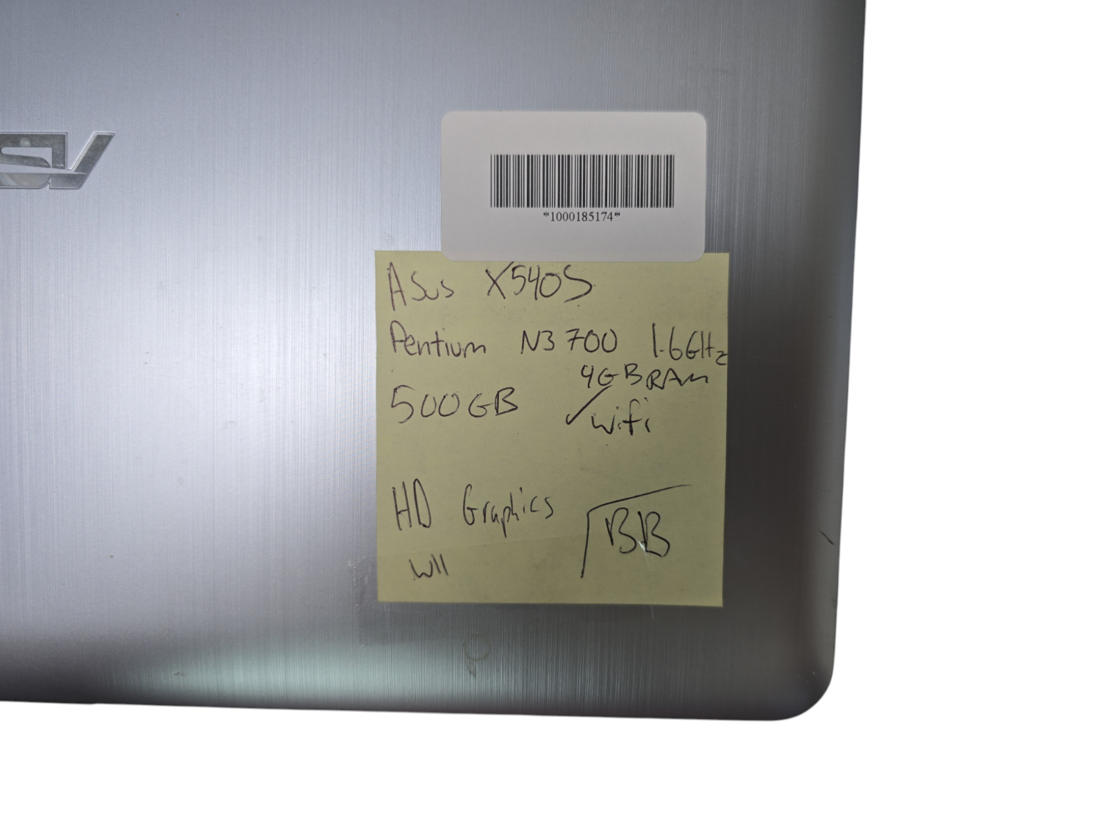 ASUS X540S Pentium N3700@1.6GHz 500GB HDD WiFi Win11 Reset Tested
