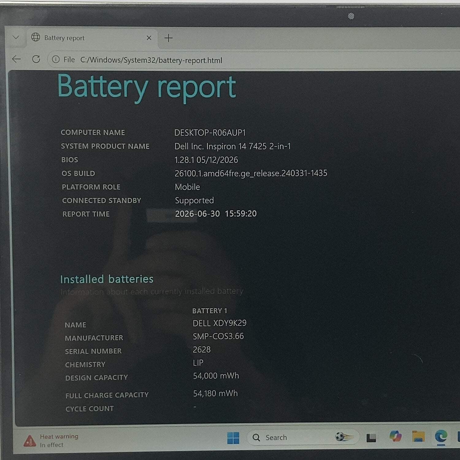Dell Inspiron 7425 14″ Ryzen 5 5625U 2.3GHz 8GB RAM 256GB SSD FAN NOT WORKING