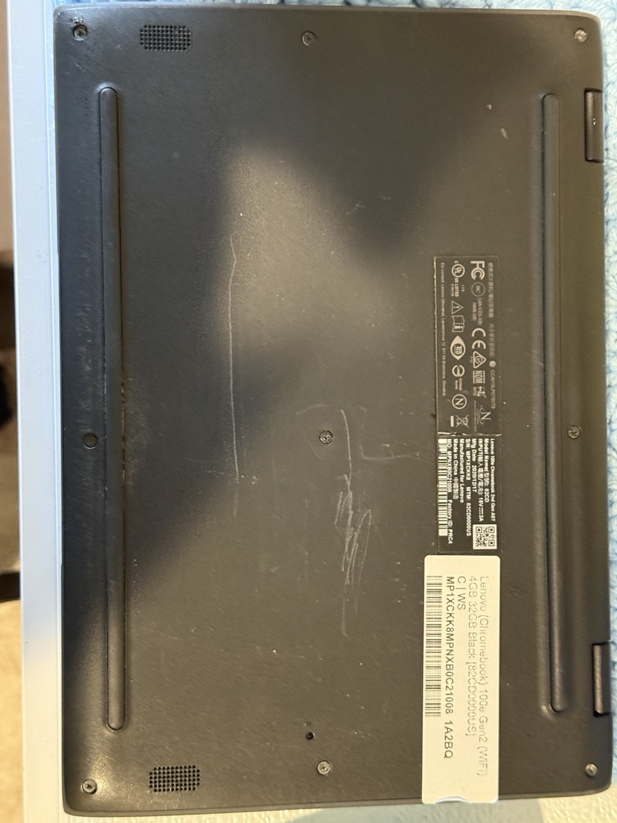 Lenovo Chromebook 100e 2nd Gen 11.6″ AMD A4-9120C @ 1.6GHz 4GB RAM 32GB SSD