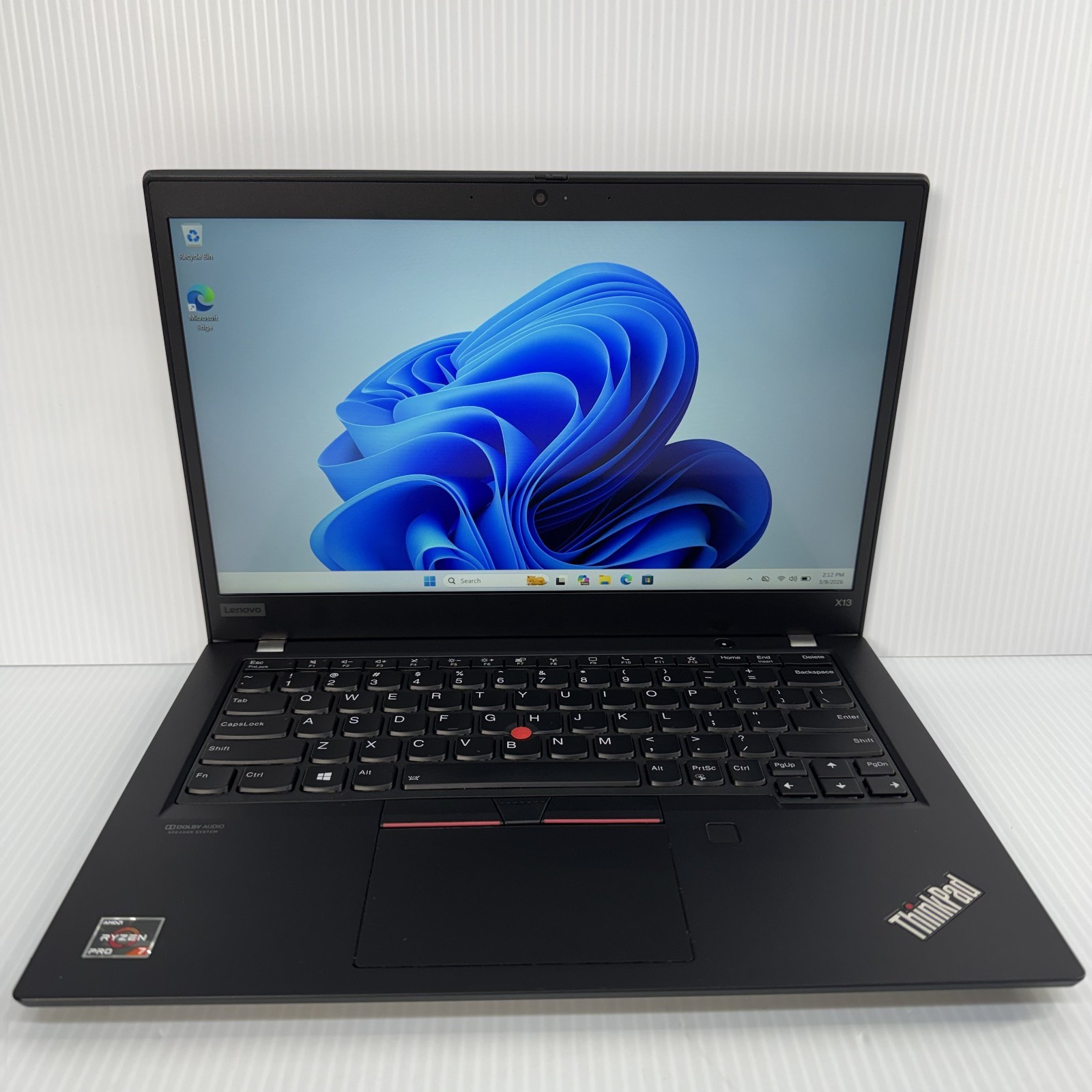 Lenovo ThinkPad X13 Ryzen 7 13.3″ Touchscreen Windows 11 Pro Laptop 256GB SSD 16