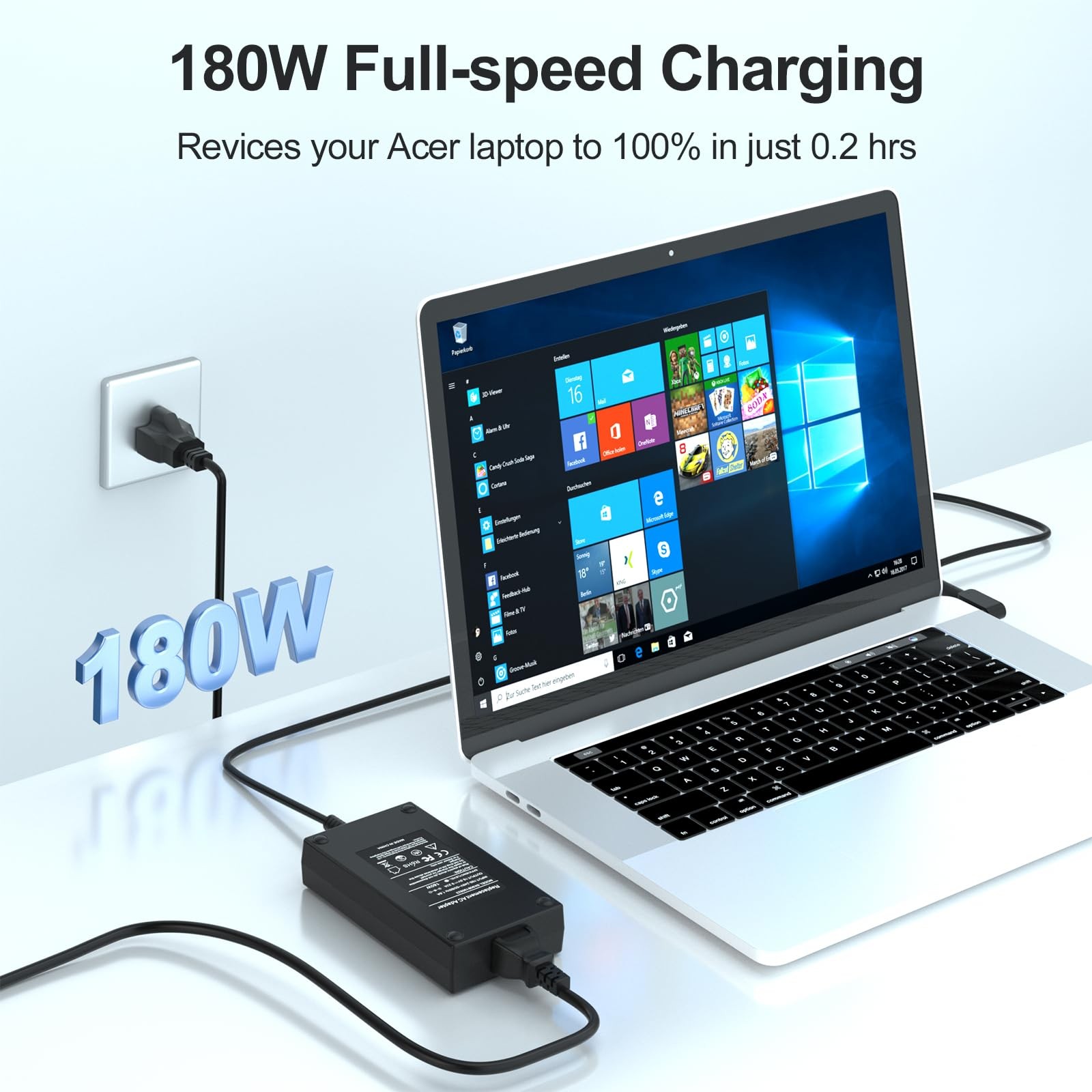 Givehooy 180W Charger for Acer Predator Helios 300 PH315-51 52 G3 Nitro 5