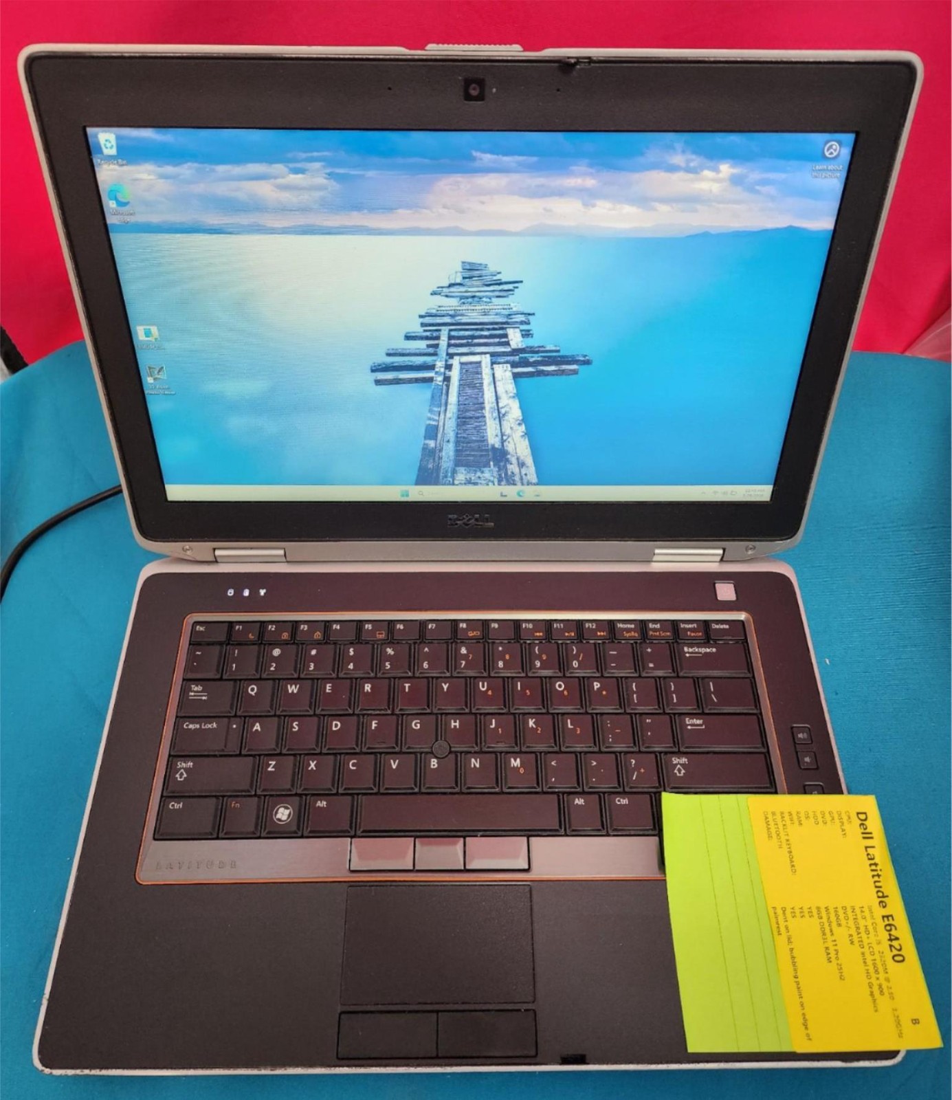 Dell Latitude E6420 14.0″ HD+ i5 CPU 160GB 8GB RAM DVD+/- RW Windows 11 Pro 25H2