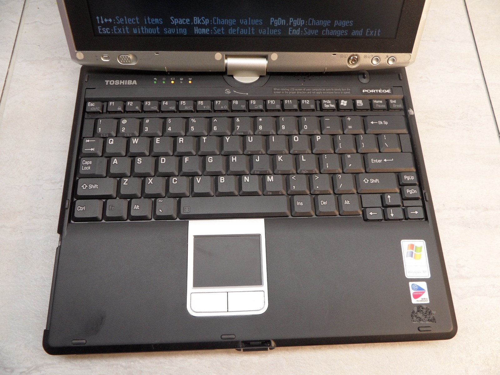 Toshiba Portege M200 PPM20U-004JD4 Parts Laptop 1.7Ghz No Hd Post Bios