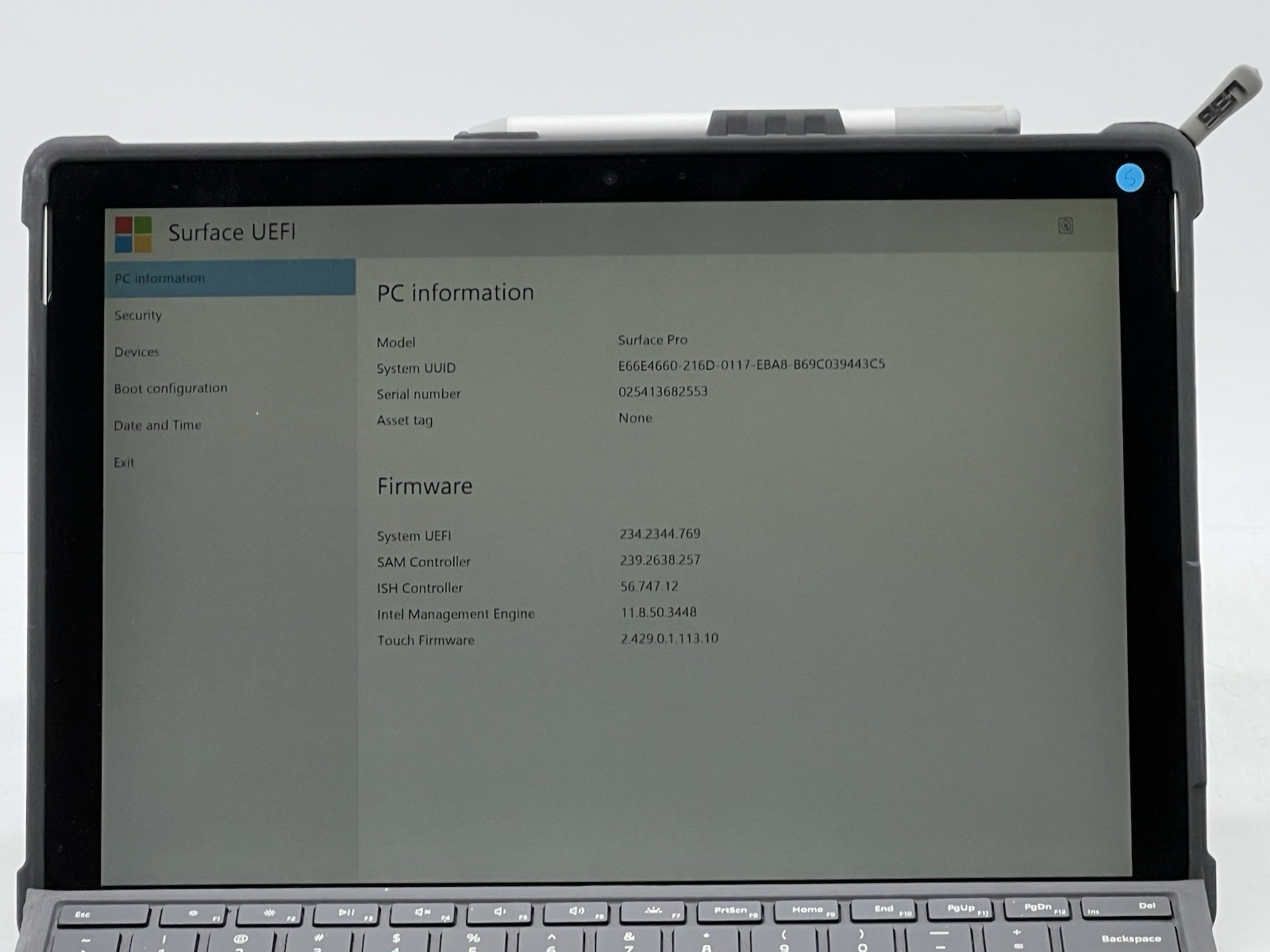 Microsoft Surface Pro, Core m3-7Y30, 1.00GHz, 4GB RAM, 128GB NVMe-w Pen-No OS/AC
