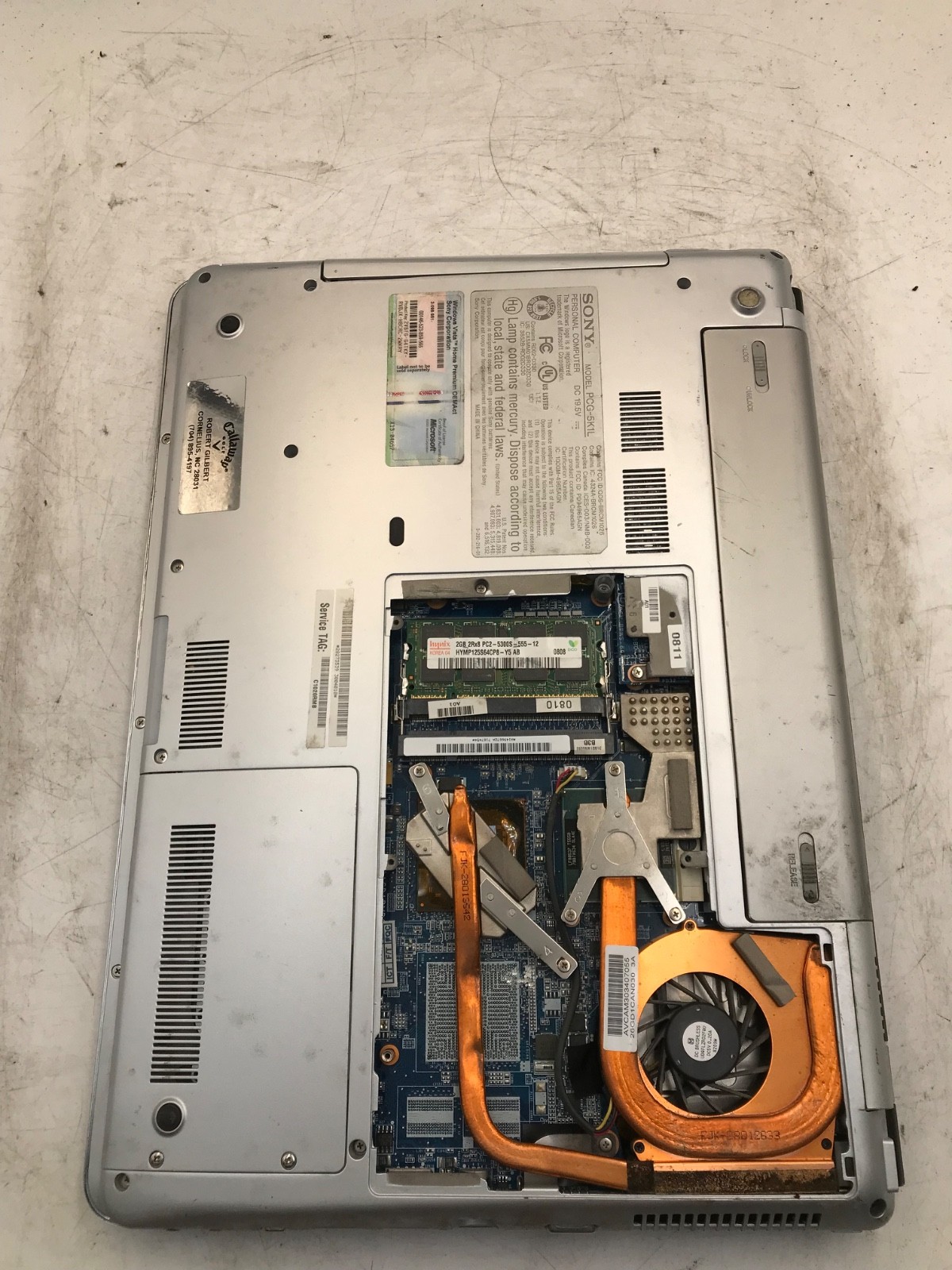 Sony VAIO PCG-5K1L Intel Core 2 Duo 14″ -POWERS ON/NO BOOT -MZ