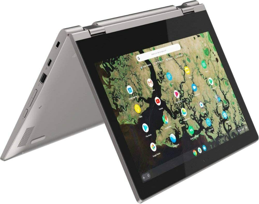 new lenovo chromebook c340-11, 4G 64GCRM, 11.6″ HD, color:platinum grey, touch d