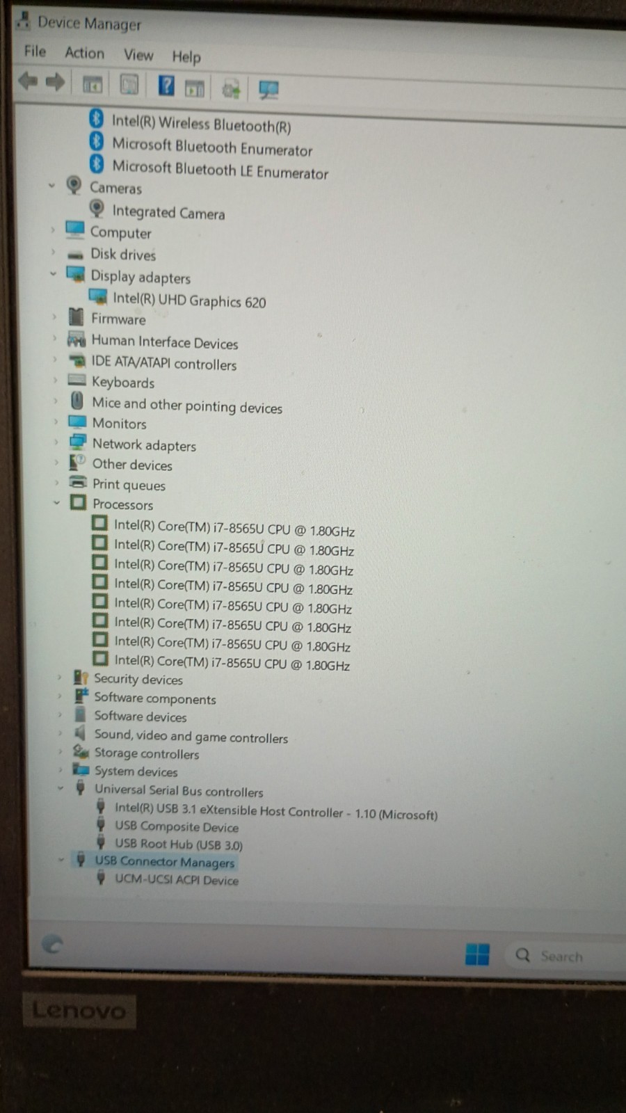 7232 ThinkPad E490 w/charger.i7-8565UU.8GB.128GB M.2.14″.FHD.W11 Pro