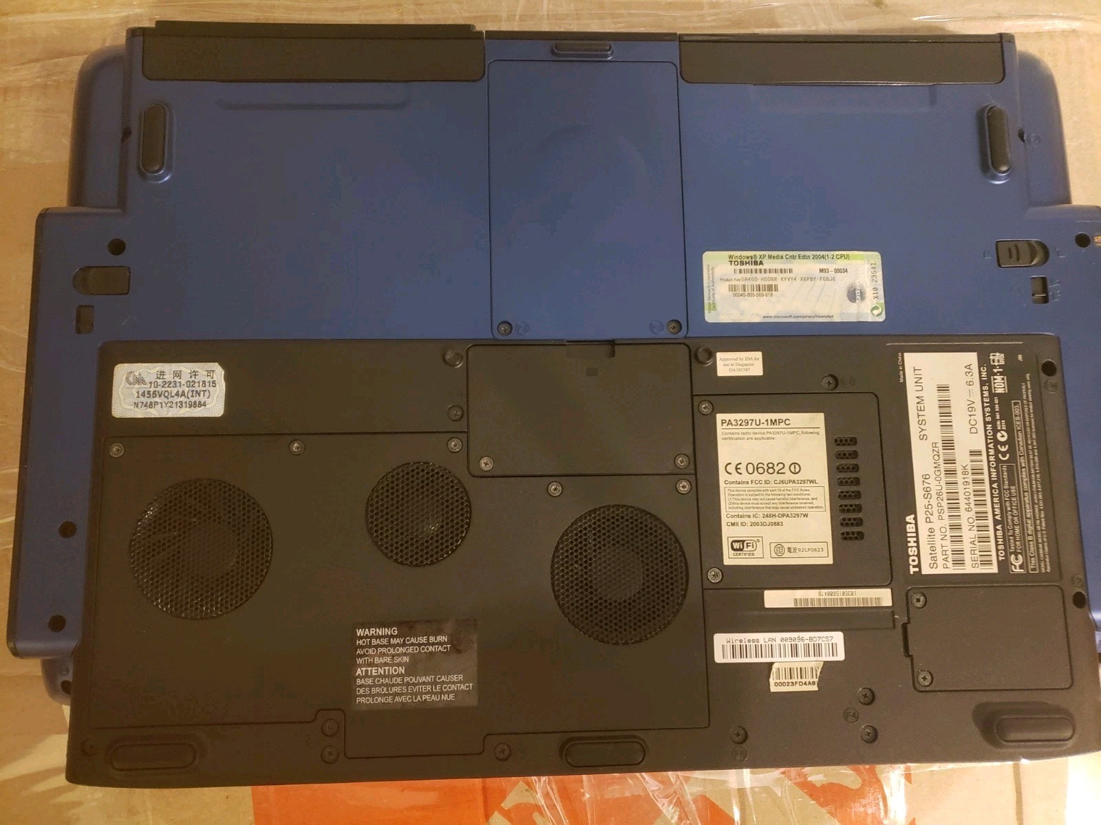 Rare Max Spec Toshiba Satellite P25 W/TV Tuner P4 3.4ghz SL793 FX5700 (P25-S676)