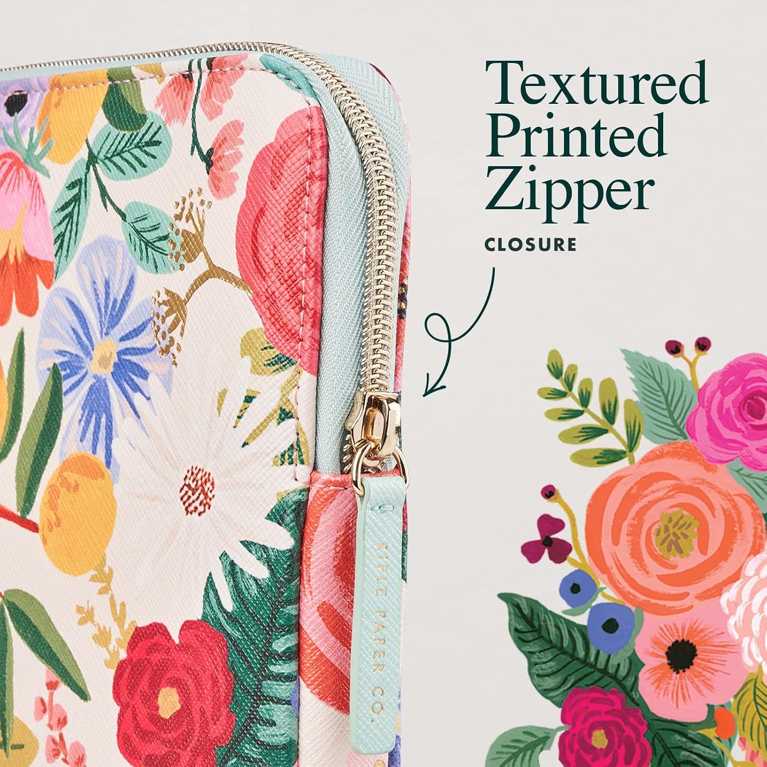Sleeve for 12-14 Inch MacBook Pro/Air – Protective with Padded Exterior, Floral