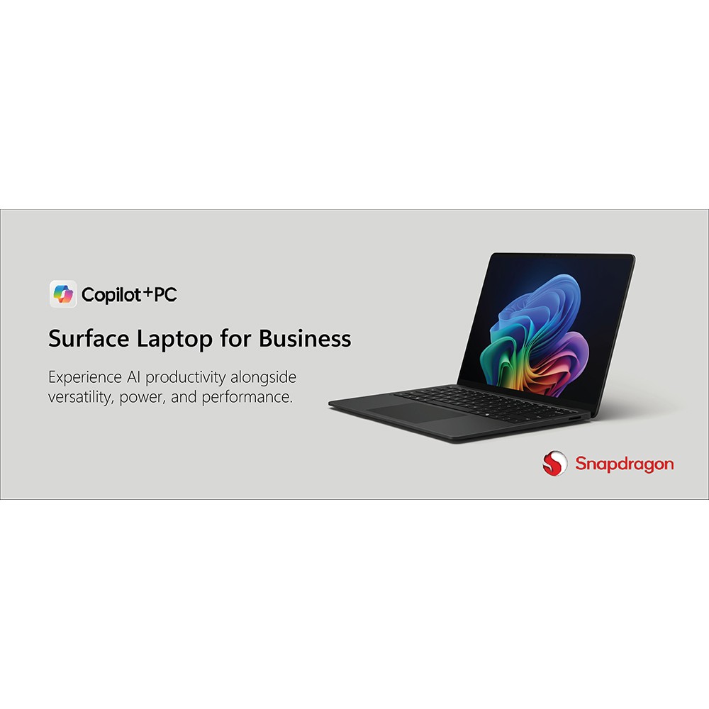 Microsoft Surface Commercial 13.8″ Surface Copilot+ PC Laptop in Black – ZHB-000