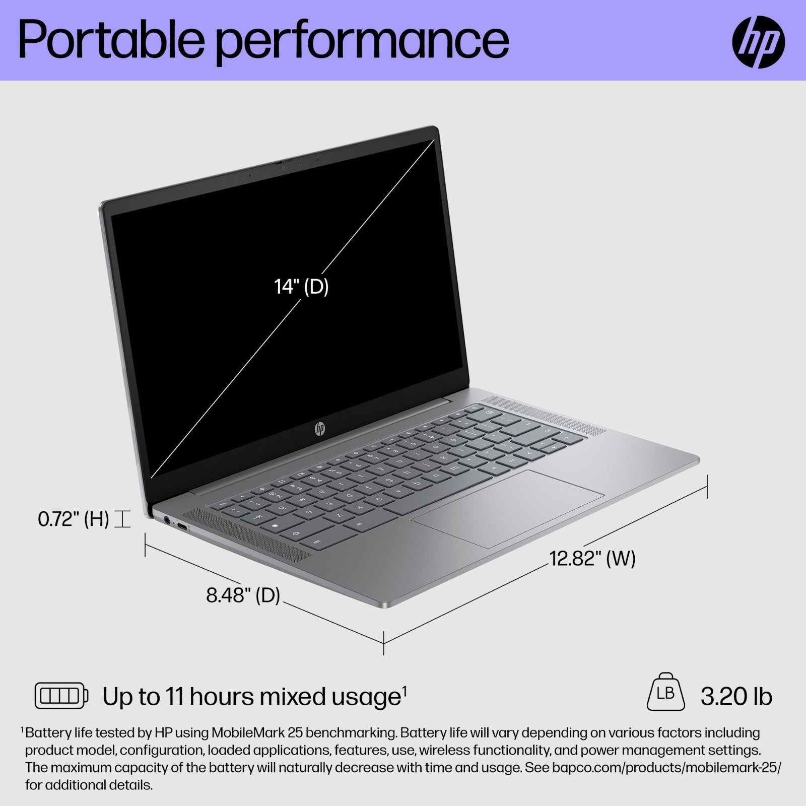 New HP Chromebook 14a-nf0035cl 14″ Touch Intel i3-N305 8GB 256GB UFS Chromebook