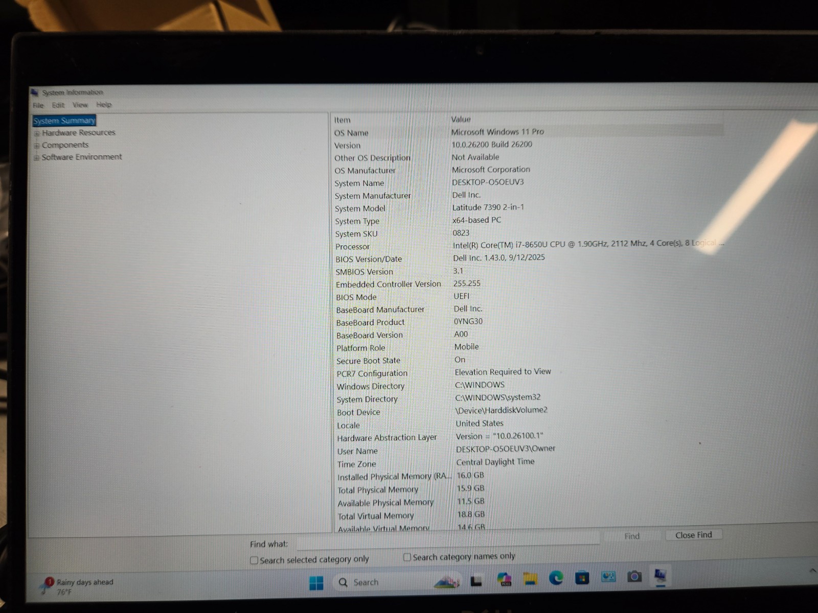 Latitude7390 2in1 w/charger.i7-8650U.16GB.512GB NVMe.13.5″FHD Flip Touch.Nice!