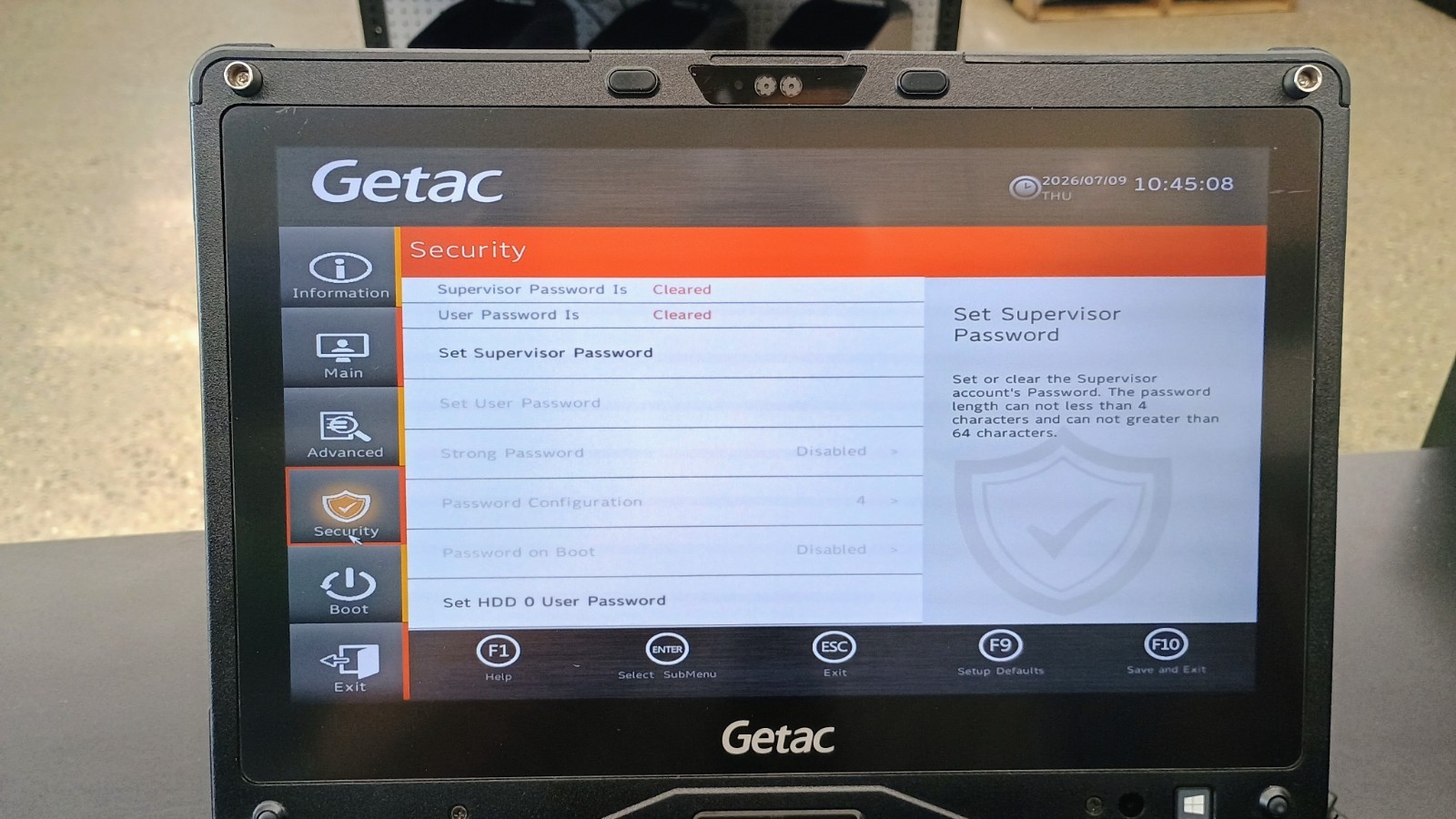 Getac V110G6 Quad Core i5-10210U 1.60GHz – 256GB SSD – 16GB – Win 11 Pro – Read