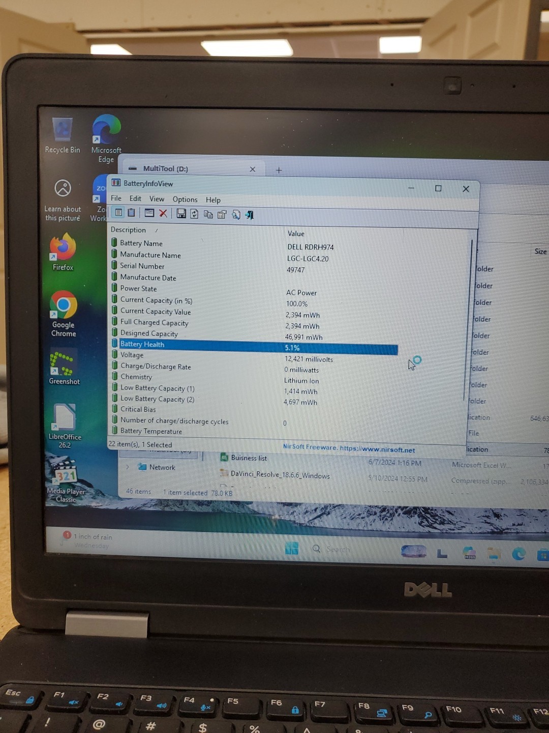 Dell Latitude E5570 15.6″ (256g SSD, Intel Core i5 6th Gen., 8GB) 041326-1