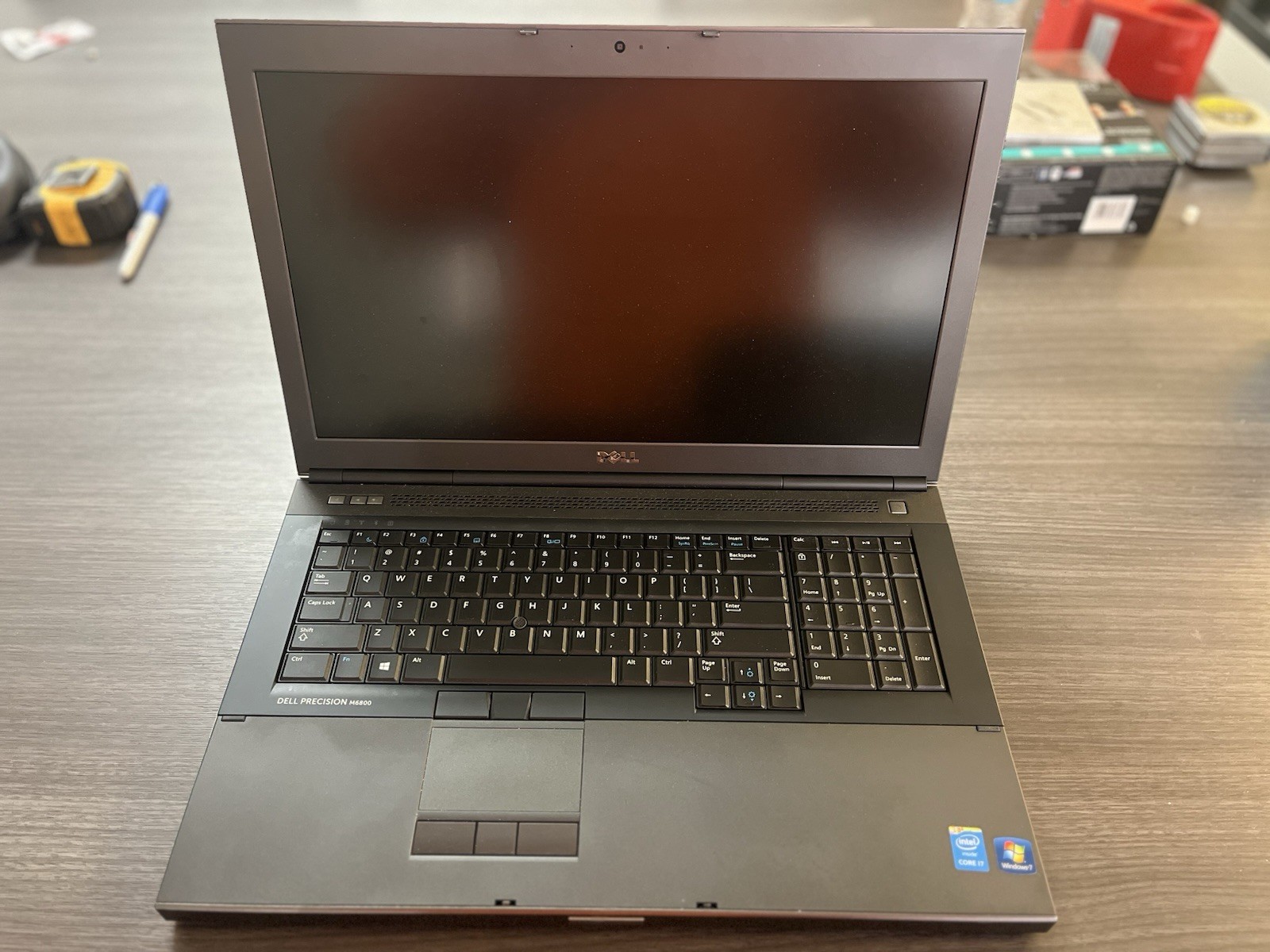 Dell Precision M6800 i7 8GB 256GB SSD Hybrid Graphics 17″ Win 10 Pro Gray