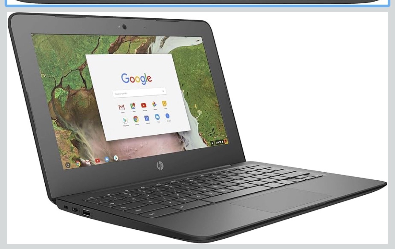 HP Chromebook 11 G7 EE 11.6″ (16GB eMMC, Intel Celeron N, 2.60 GHz, 4GB) Laptop