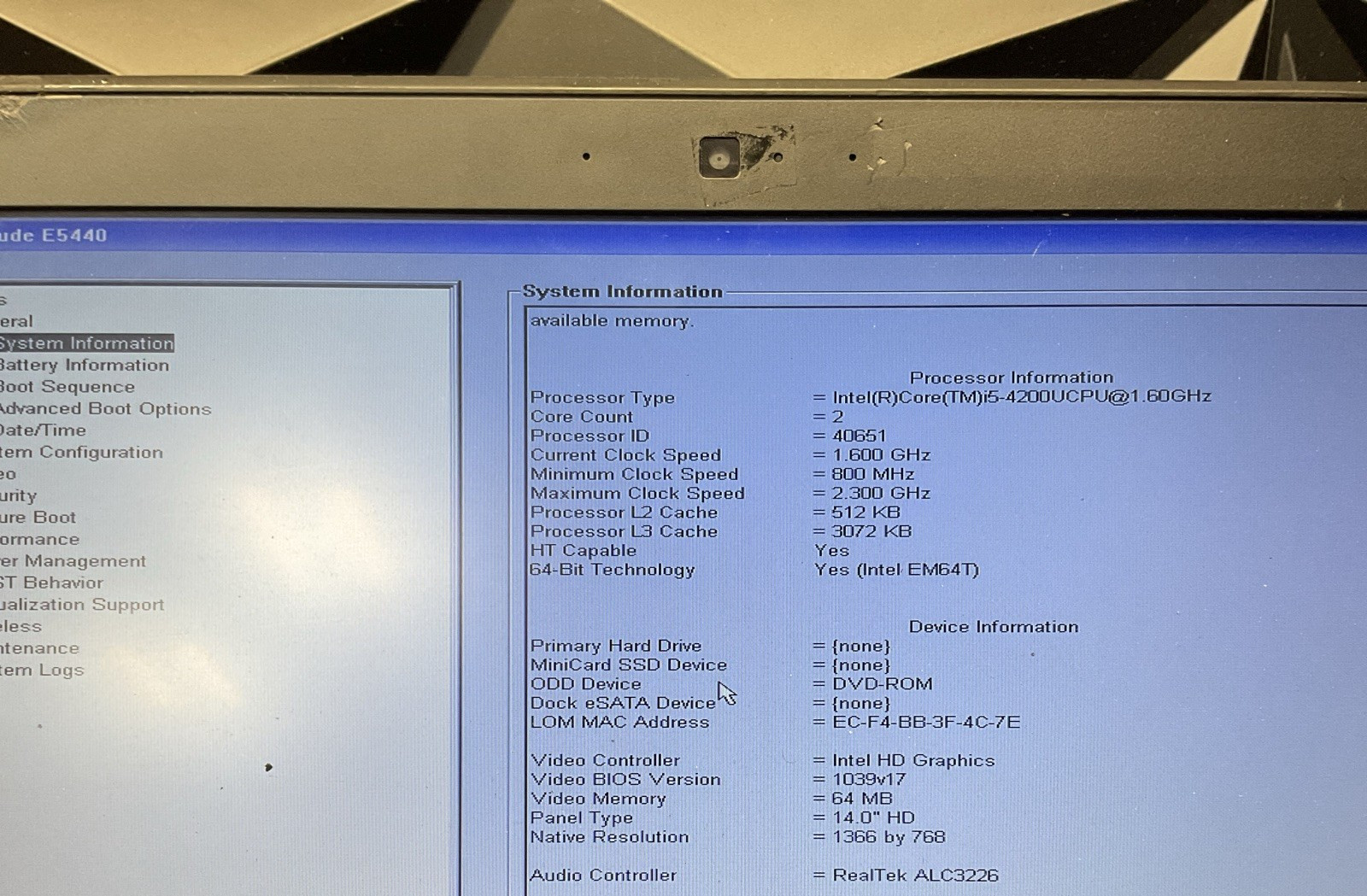Lot of 2 Dell Latitude E5440 / i5 4th Gen / BIOS Unlocked / No RAM / M20