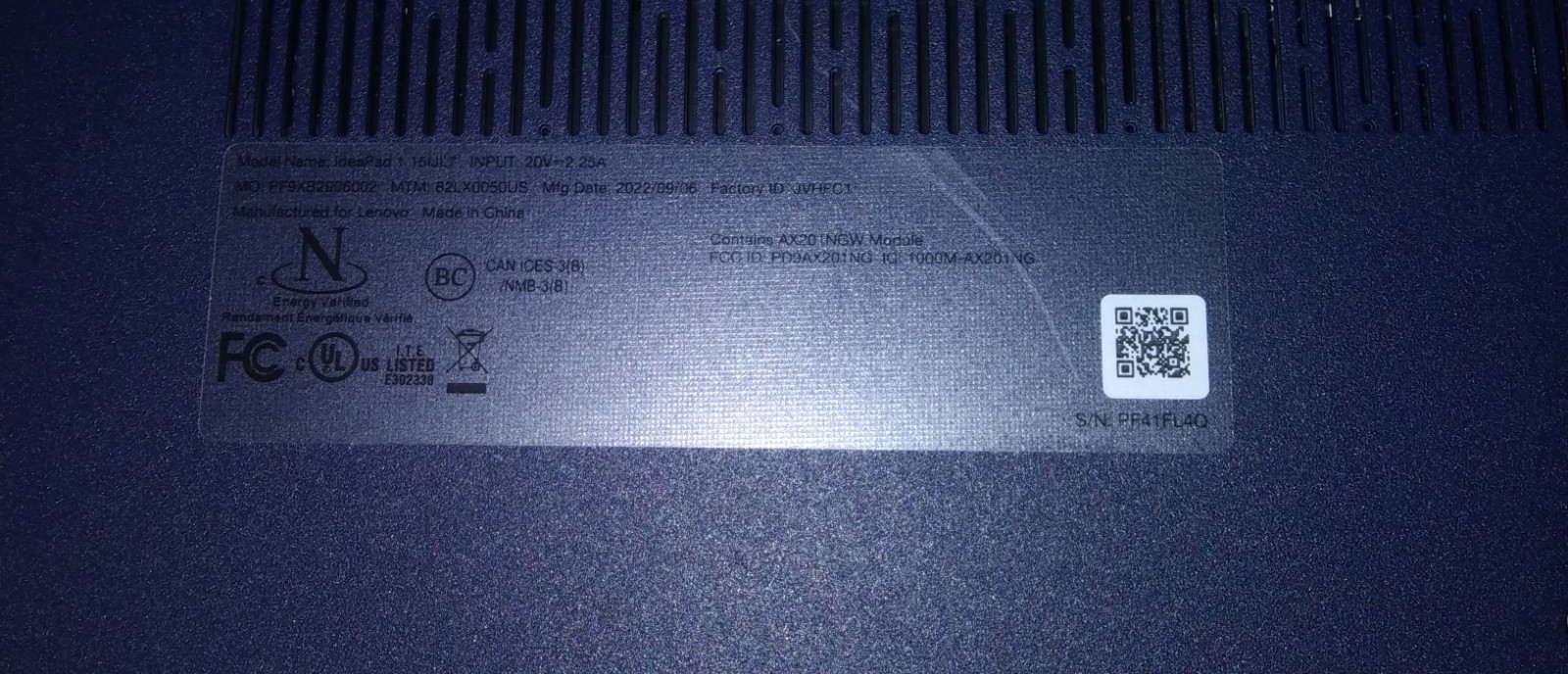 Lenovo IdeaPad 1 15IJL7 82LX0050US 15″ Notebook